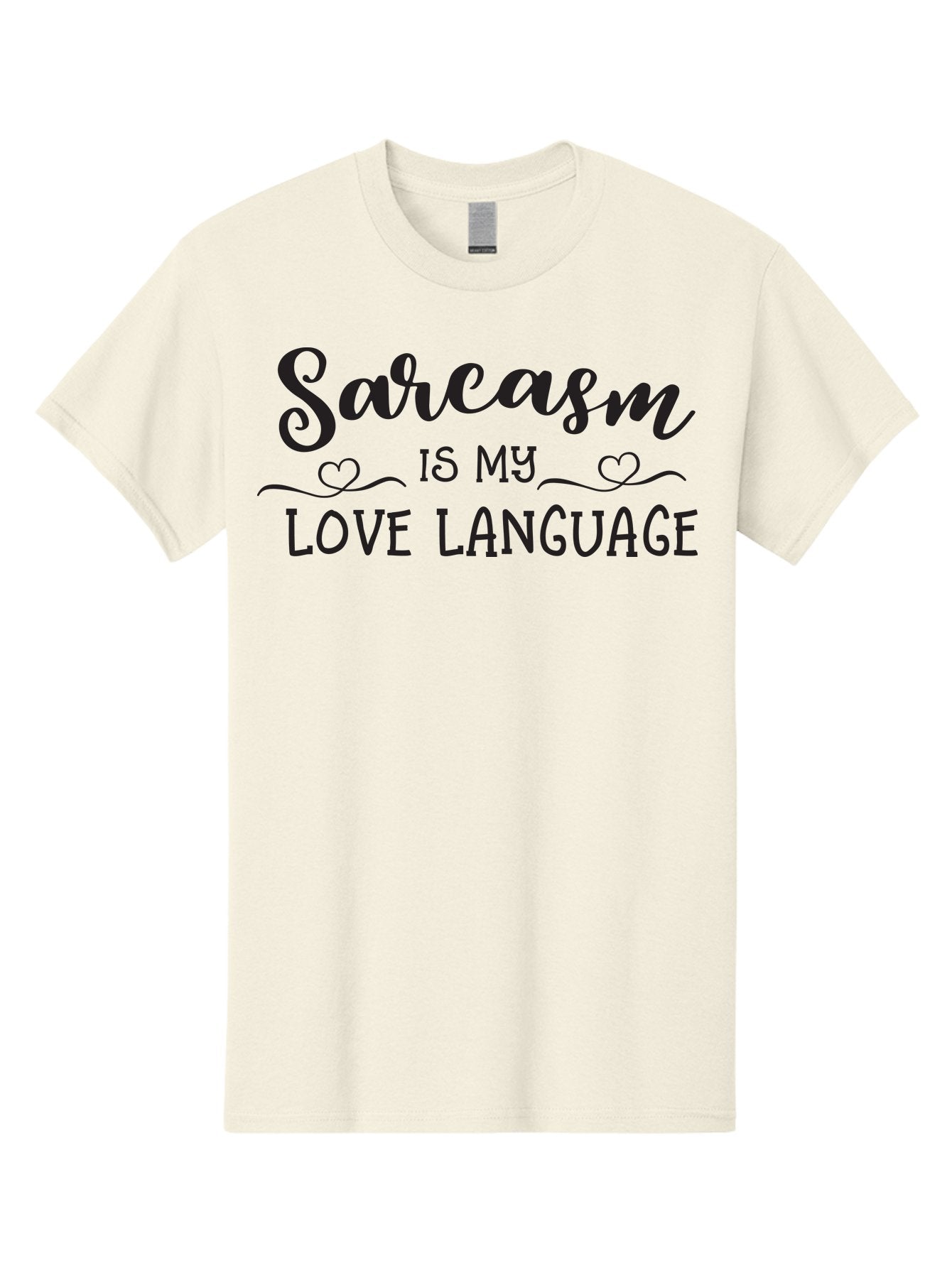 Sarcasm-Is-My-Love-Language Men'S Graphic Tee, 100% Cotton, Comfortable Casual Summer Wear, Machine Washable, Sarcasm, Love Language, Funny Quote, Humorous Phrase, Witty Saying, Heartwarming Text, Cute Design, Quirky Expression, Aad141 12