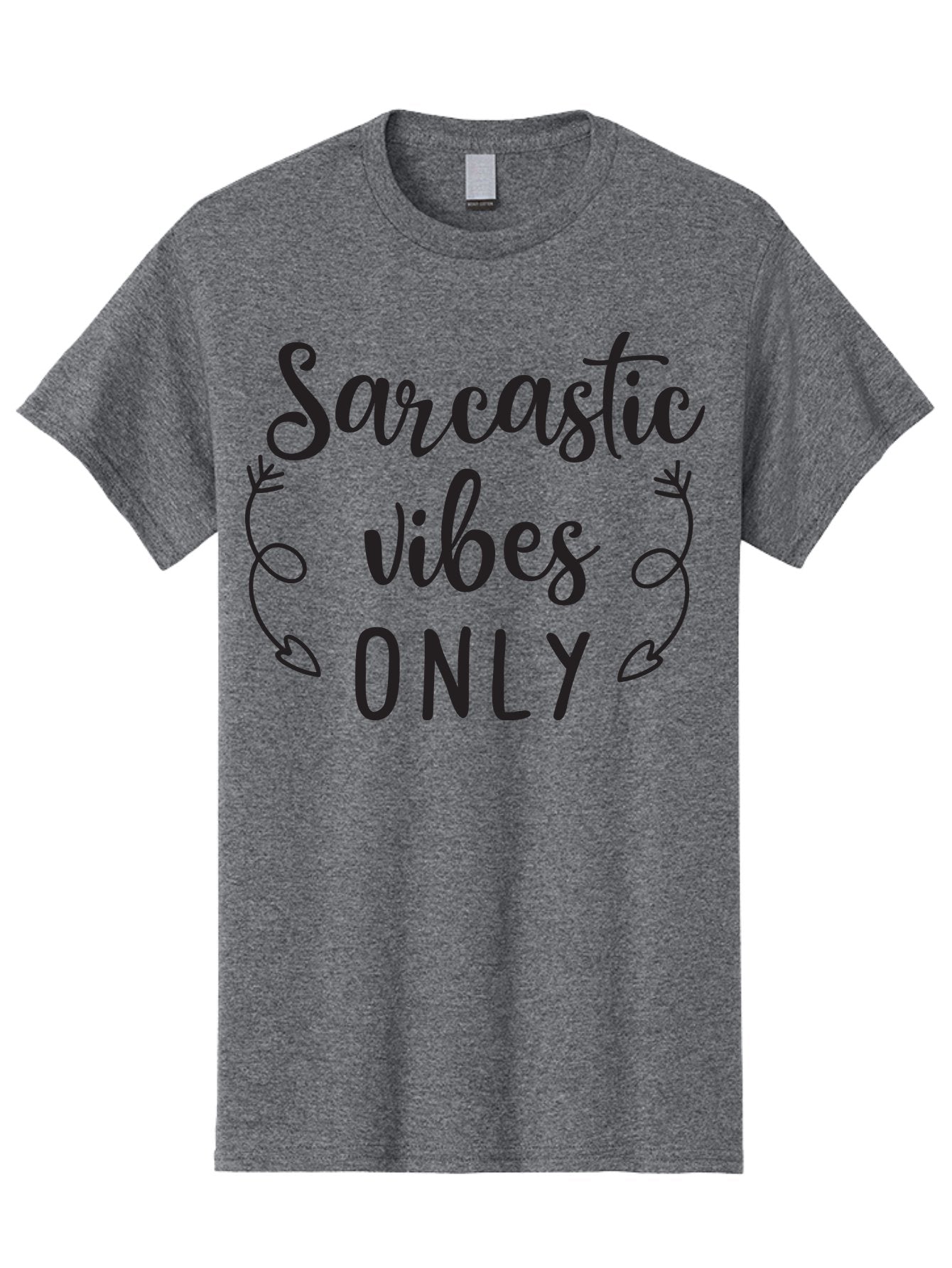 Sarcastic-Vibes-Only Men'S Graphic Tee, 100% Cotton, Comfortable Casual Summer Wear, Machine Washable, Sarcastic Vibes, Funny Quotes, Humorous Sayings, Witty Remarks, Sassy Phrases, Irony, Playful Teasing, Trendy Graphic Aad143 12
