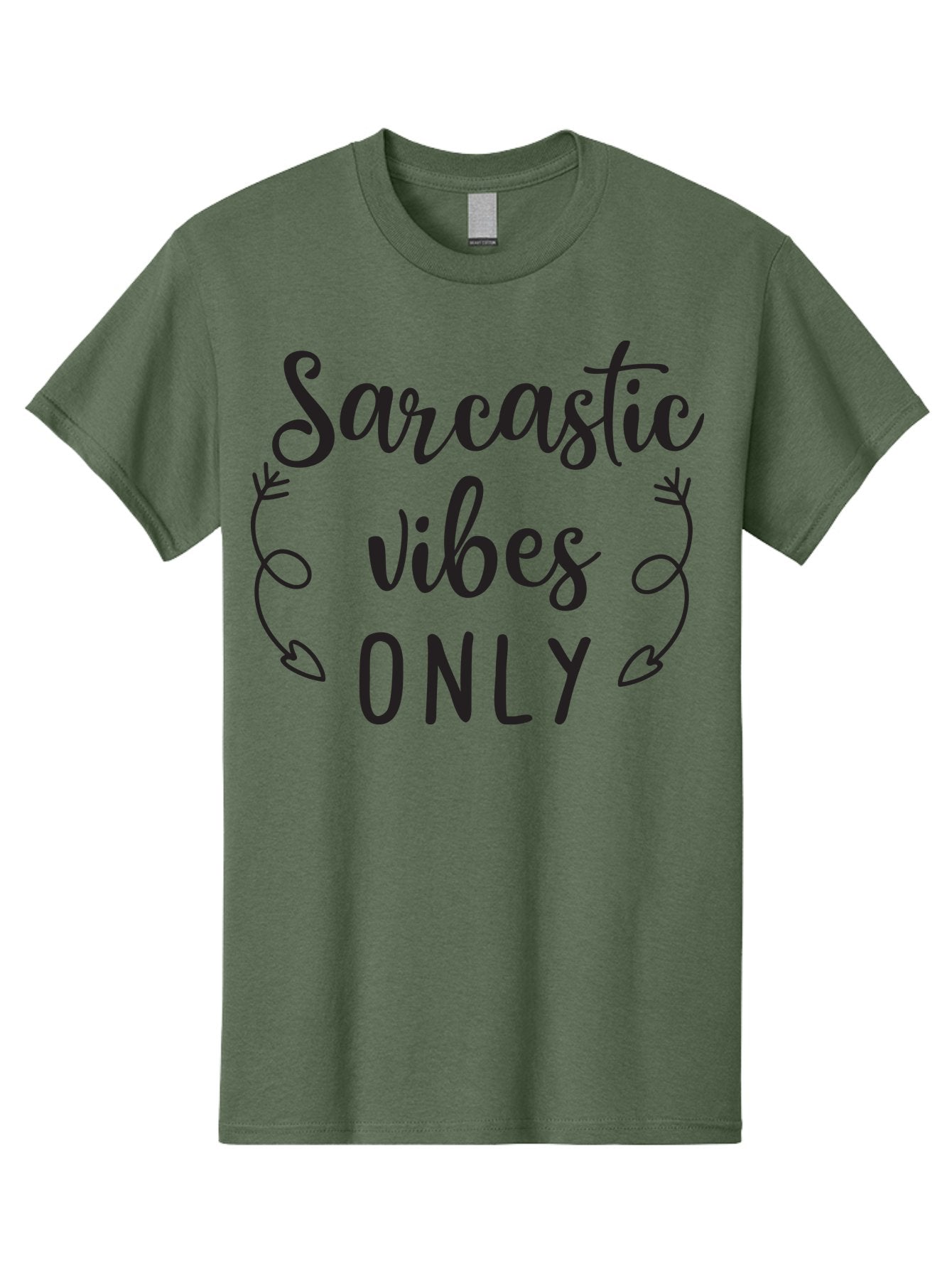 Sarcastic-Vibes-Only Men'S Graphic Tee, 100% Cotton, Comfortable Casual Summer Wear, Machine Washable, Sarcastic Vibes, Funny Quotes, Humorous Sayings, Witty Remarks, Sassy Phrases, Irony, Playful Teasing, Trendy Graphic Aad143 9