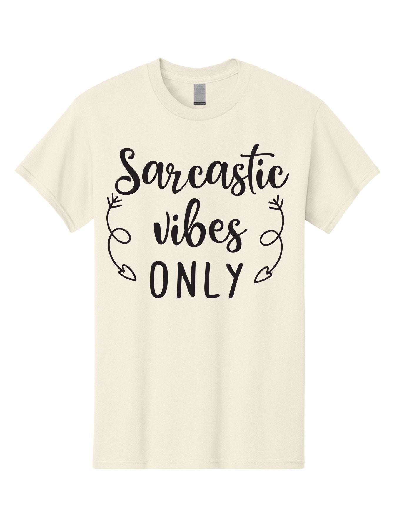 Sarcastic-Vibes-Only Men'S Graphic Tee, 100% Cotton, Comfortable Casual Summer Wear, Machine Washable, Sarcastic Vibes, Funny Quotes, Humorous Sayings, Witty Remarks, Sassy Phrases, Irony, Playful Teasing, Trendy Graphic Aad143 11