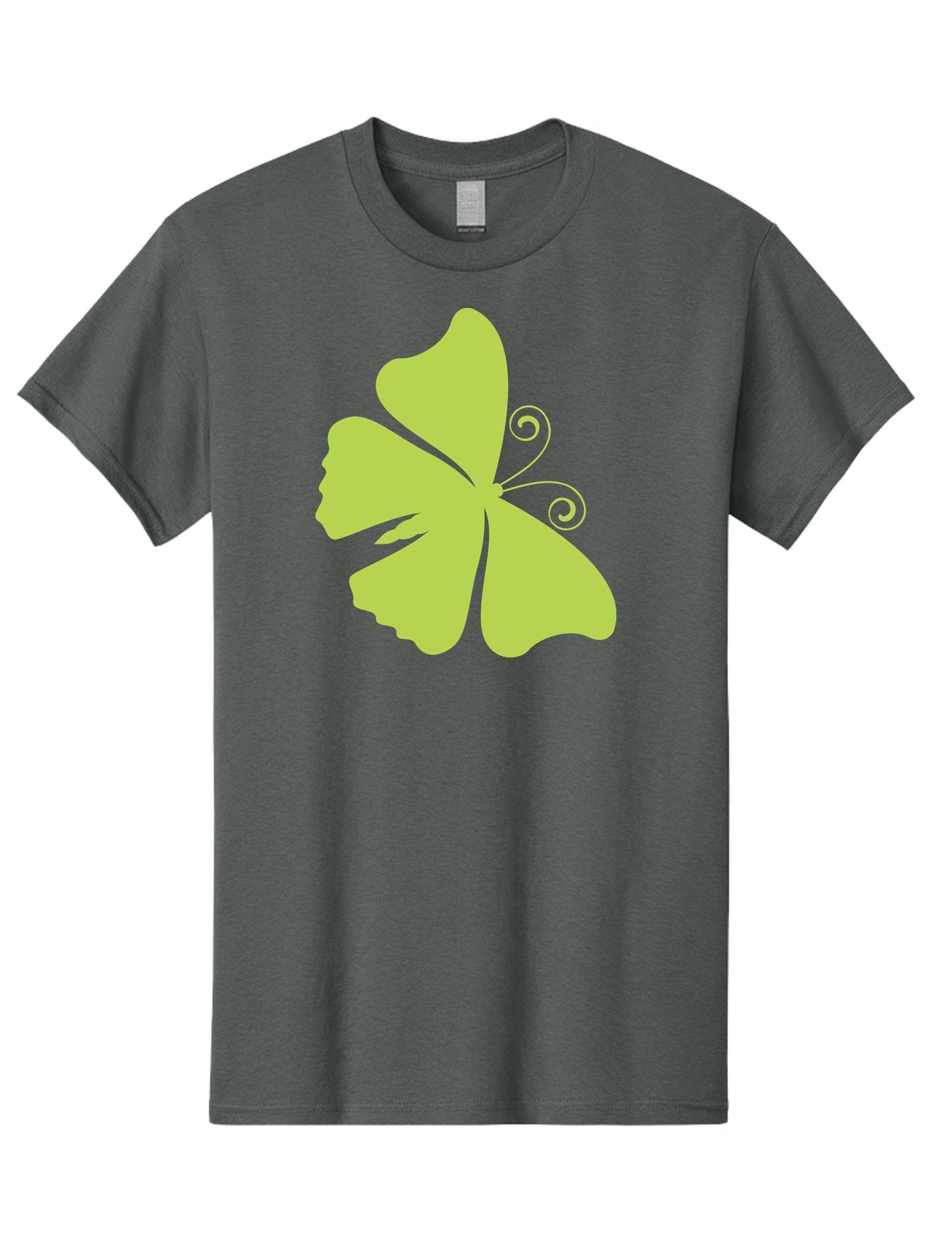 Shamrock-Graphic Men'S Graphic Tee, 100% Cotton, Comfortable Casual Summer Wear, Machine Washable, Clover Silhouette, Shamrock Graphic, Four-Leaf Clover, Irish Heritage, Luck Symbol, Green Leaf, Elegant Design, Minimalist Art, Simple Shapes Aad152 11