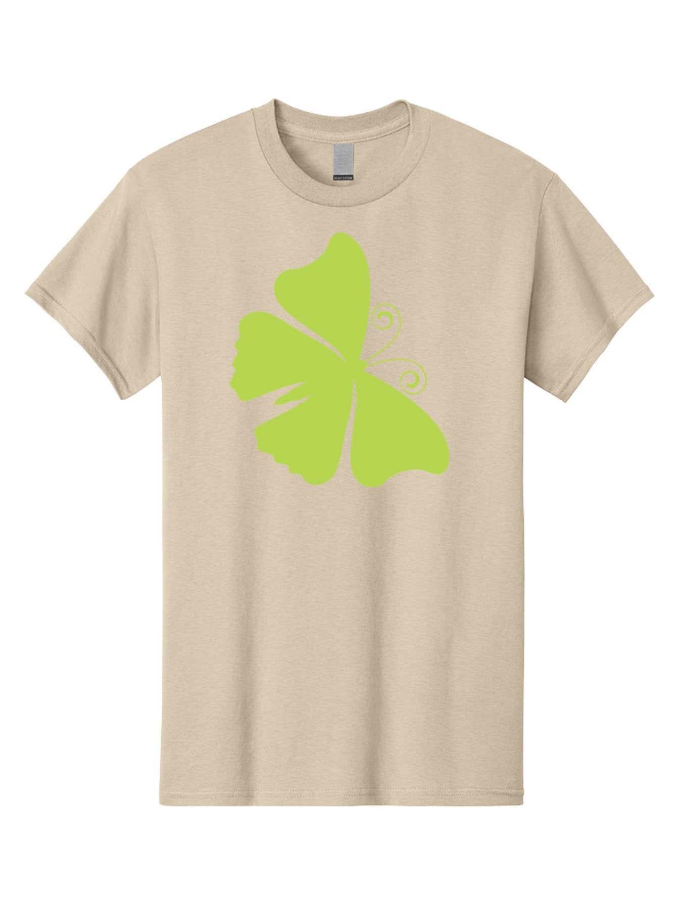 Shamrock-Graphic Men'S Graphic Tee, 100% Cotton, Comfortable Casual Summer Wear, Machine Washable, Clover Silhouette, Shamrock Graphic, Four-Leaf Clover, Irish Heritage, Luck Symbol, Green Leaf, Elegant Design, Minimalist Art, Simple Shapes Aad152 3