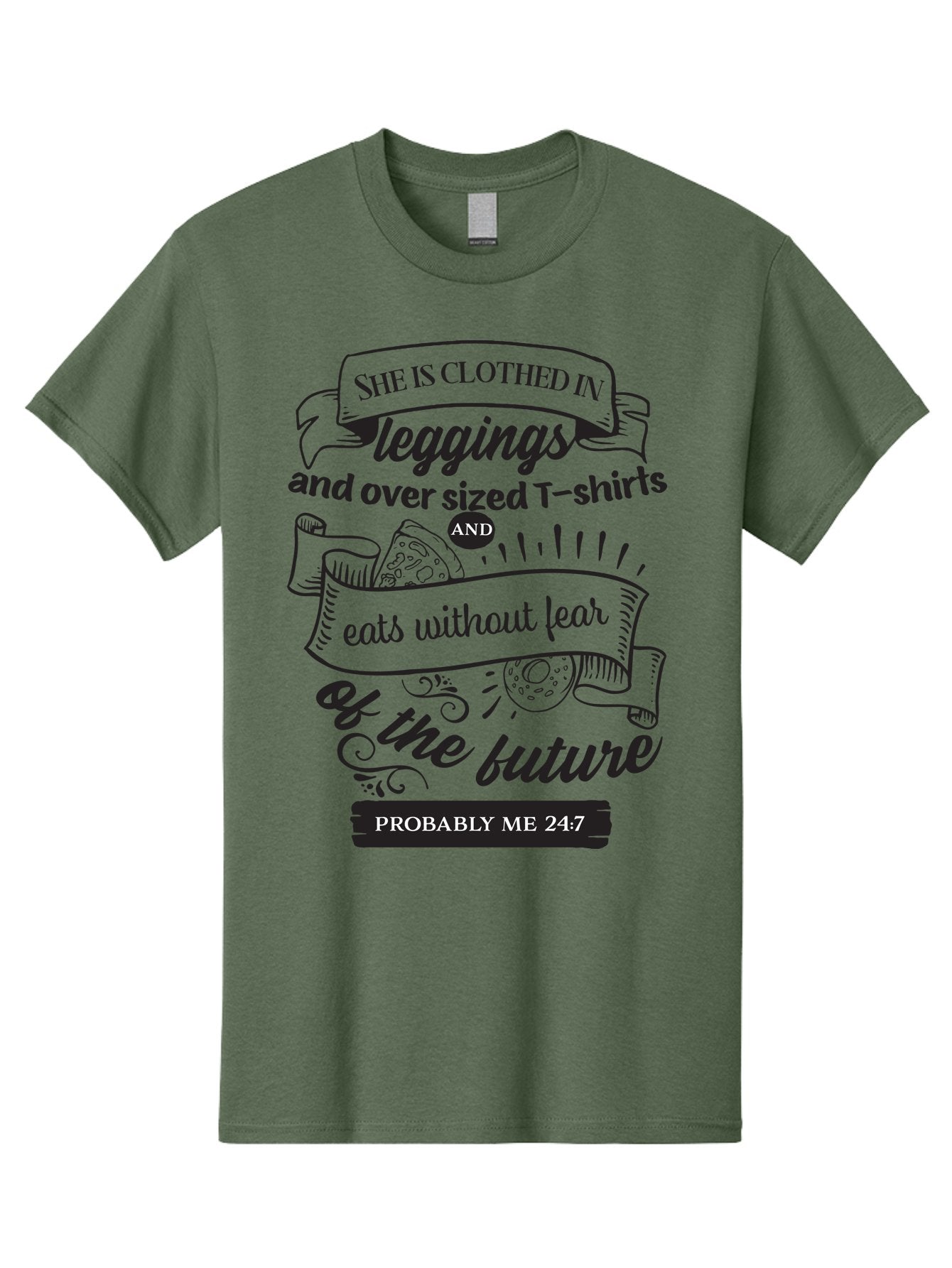 She-Is-Clothed-In-Leggings Men'S Graphic Tee, 100% Cotton, Comfortable Casual Summer Wear, Machine Washable, Funny Quote, Relatable Humor, Casual Fashion, Relaxed Lifestyle, Leggings And Oversized T-Shirts, Eating Without Fear, Aad156 5