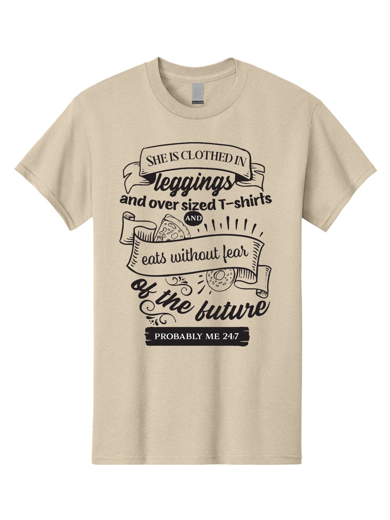 She-Is-Clothed-In-Leggings Men'S Graphic Tee, 100% Cotton, Comfortable Casual Summer Wear, Machine Washable, Funny Quote, Relatable Humor, Casual Fashion, Relaxed Lifestyle, Leggings And Oversized T-Shirts, Eating Without Fear, Aad156 7