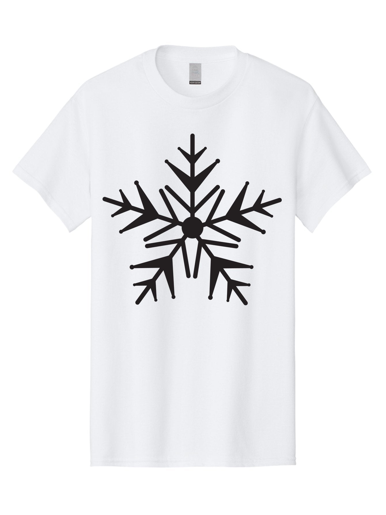 Snowflake-6 Men'S Graphic Tee, 100% Cotton, Comfortable Casual Summer Wear, Machine Washable, Snowflake, Winter Wonderland, Frosty Design, Delicate Pattern, Intricate Details, Symmetrical Shape, Winter Season, Festive Decoration Aad172 7