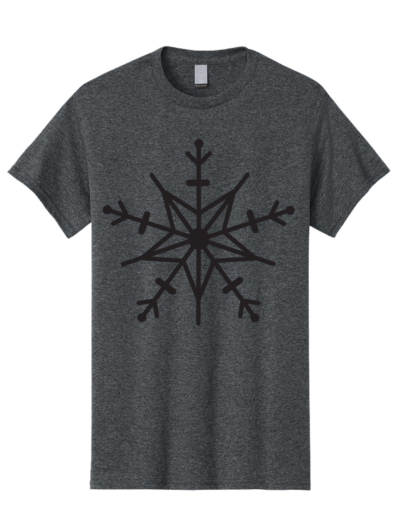 Snowflake-7 Men'S Graphic Tee, 100% Cotton, Comfortable Casual Summer Wear, Machine Washable, Snowflake Design, Geometric Pattern, Symmetrical Shape, Winter Theme, Frosty Feel, Icy Motif, Decorative Element, Stylized Snow Crystal Aad173 14