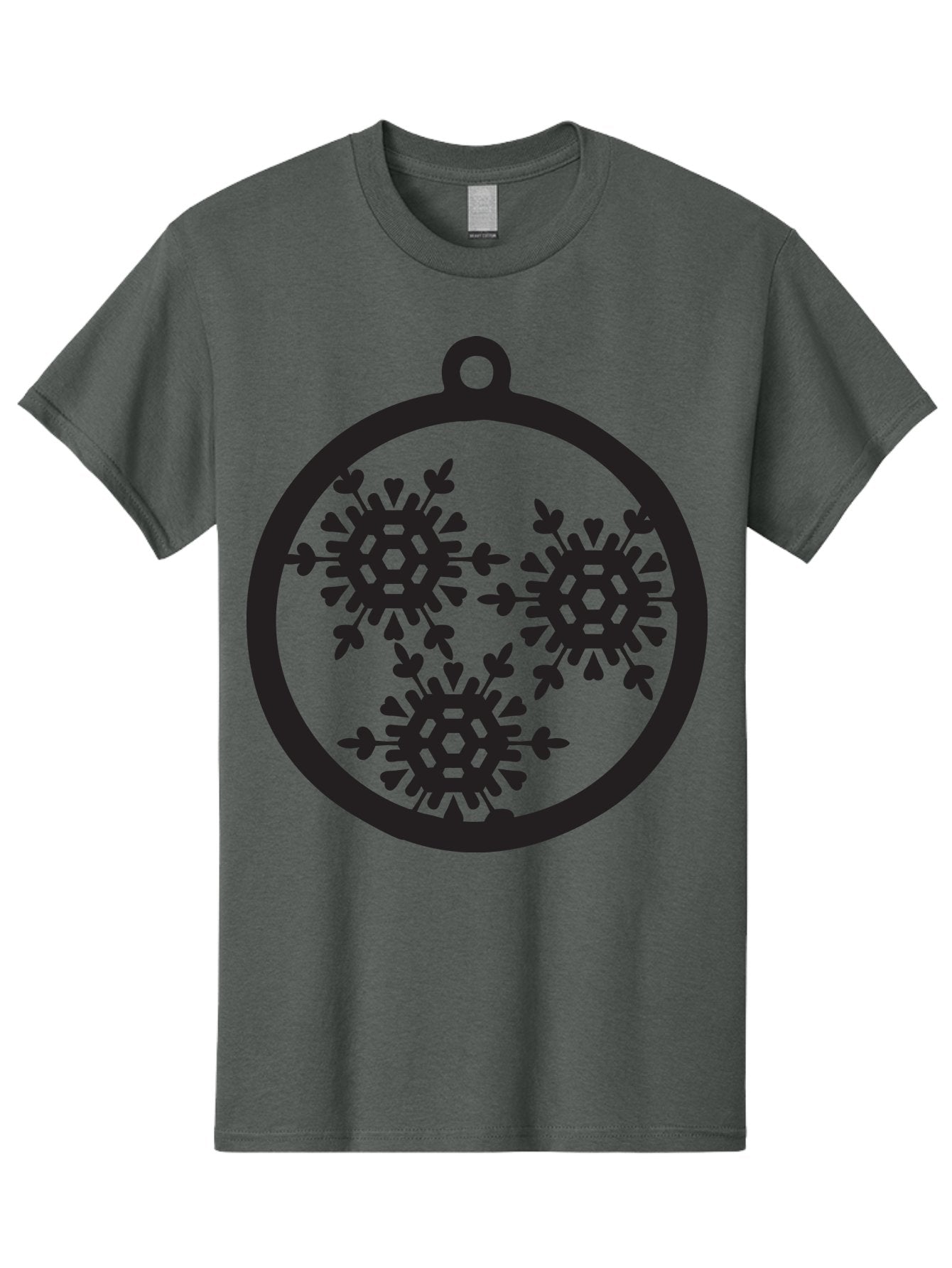 Snowflakes-Ornament-1 Men'S Graphic Tee, 100% Cotton, Comfortable Casual Summer Wear, Machine Washable, Snowflakes In Ornament, Winter Decorations, Festive Designs, Holiday Ornaments, Christmas Decor, Snowy Themes, Decorative Cutouts, Aad176 15