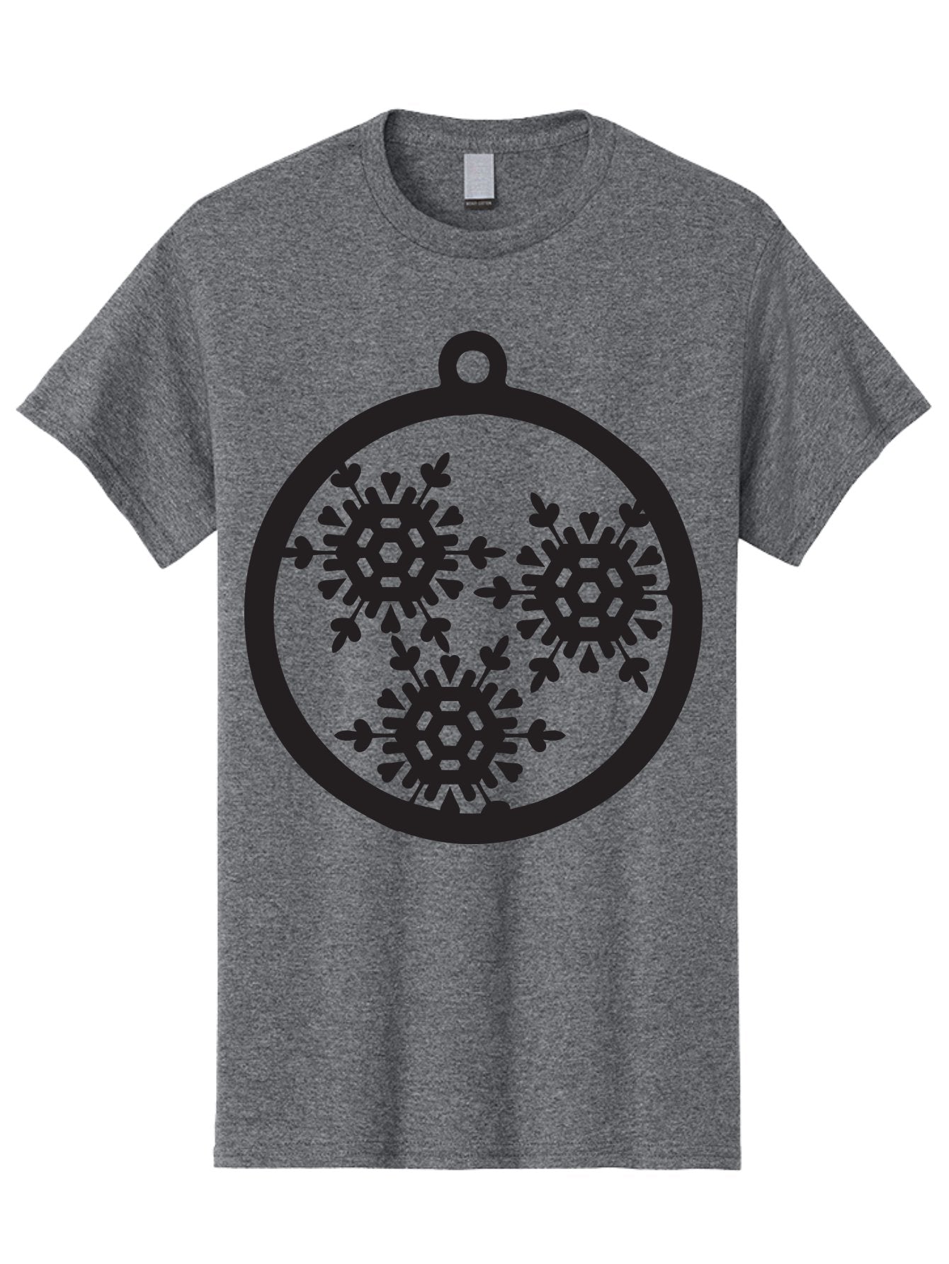 Snowflakes-Ornament-1 Men'S Graphic Tee, 100% Cotton, Comfortable Casual Summer Wear, Machine Washable, Snowflakes In Ornament, Winter Decorations, Festive Designs, Holiday Ornaments, Christmas Decor, Snowy Themes, Decorative Cutouts, Aad176 11