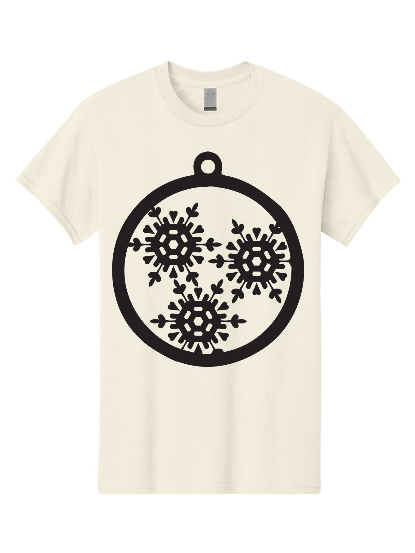 Snowflakes-Ornament-1 Men'S Graphic Tee, 100% Cotton, Comfortable Casual Summer Wear, Machine Washable, Snowflakes In Ornament, Winter Decorations, Festive Designs, Holiday Ornaments, Christmas Decor, Snowy Themes, Decorative Cutouts, Aad176 13