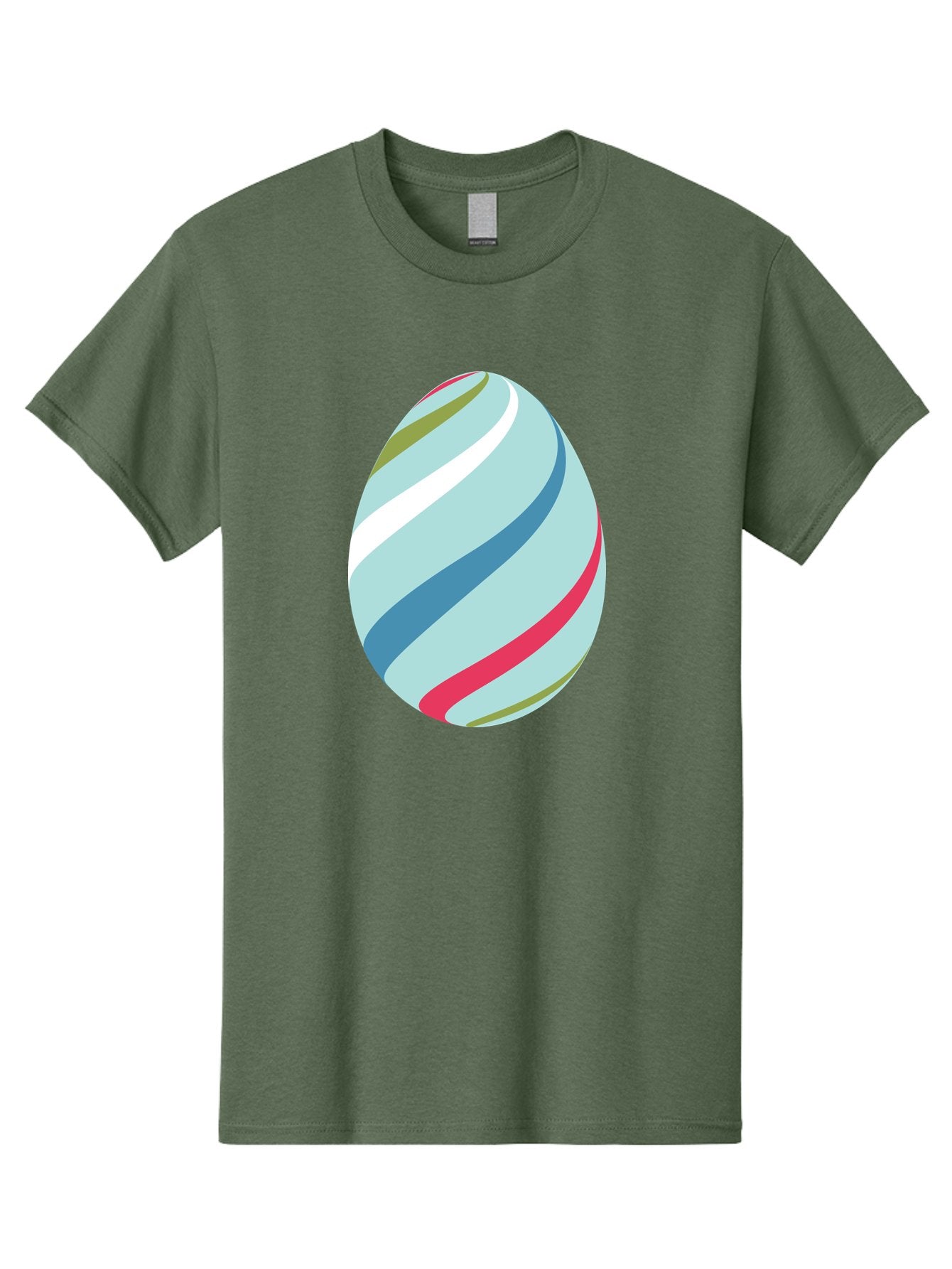 Striped-Easter-Egg Men'S Graphic Tee, 100% Cotton, Comfortable Casual Summer Wear, Machine Washable, Easter Egg Decoration, Colorful Stripes, Spring Theme, Pastel Colors, Festive Design, Easter Celebration, Egg Hunt, Vibrant Colors Aad205 6