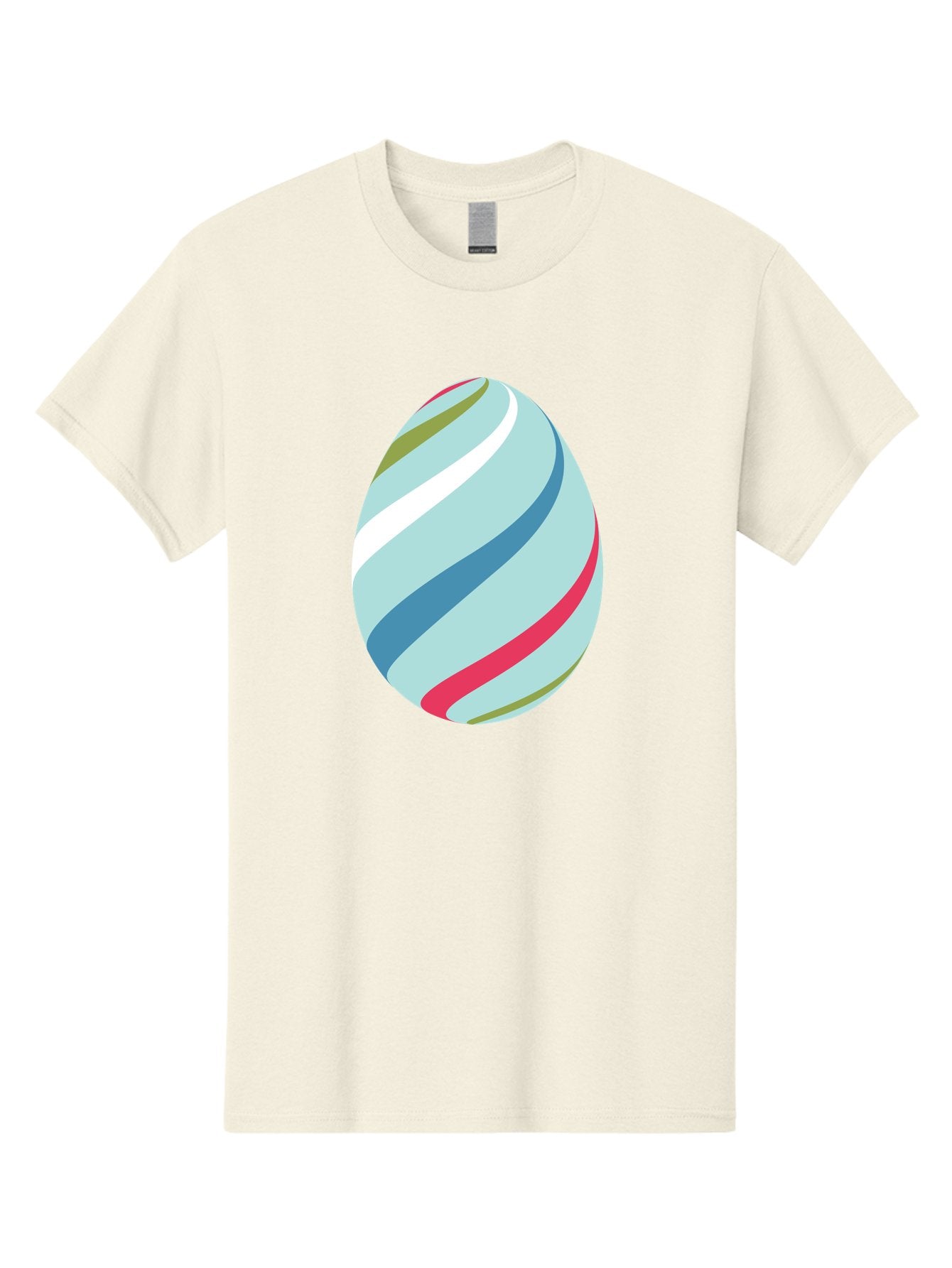 Striped-Easter-Egg Men'S Graphic Tee, 100% Cotton, Comfortable Casual Summer Wear, Machine Washable, Easter Egg Decoration, Colorful Stripes, Spring Theme, Pastel Colors, Festive Design, Easter Celebration, Egg Hunt, Vibrant Colors Aad205 7
