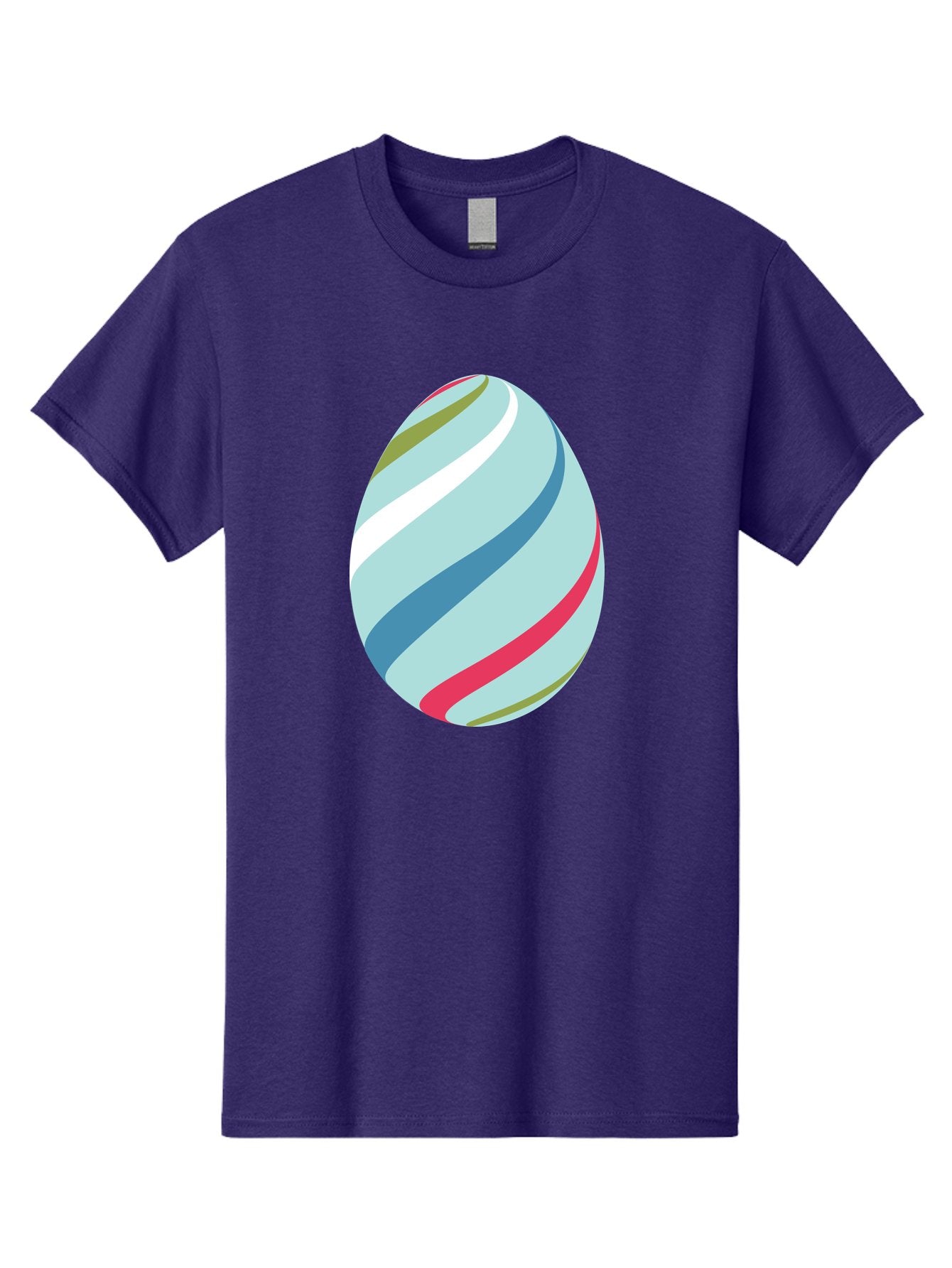 Striped-Easter-Egg Men'S Graphic Tee, 100% Cotton, Comfortable Casual Summer Wear, Machine Washable, Easter Egg Decoration, Colorful Stripes, Spring Theme, Pastel Colors, Festive Design, Easter Celebration, Egg Hunt, Vibrant Colors Aad205 14