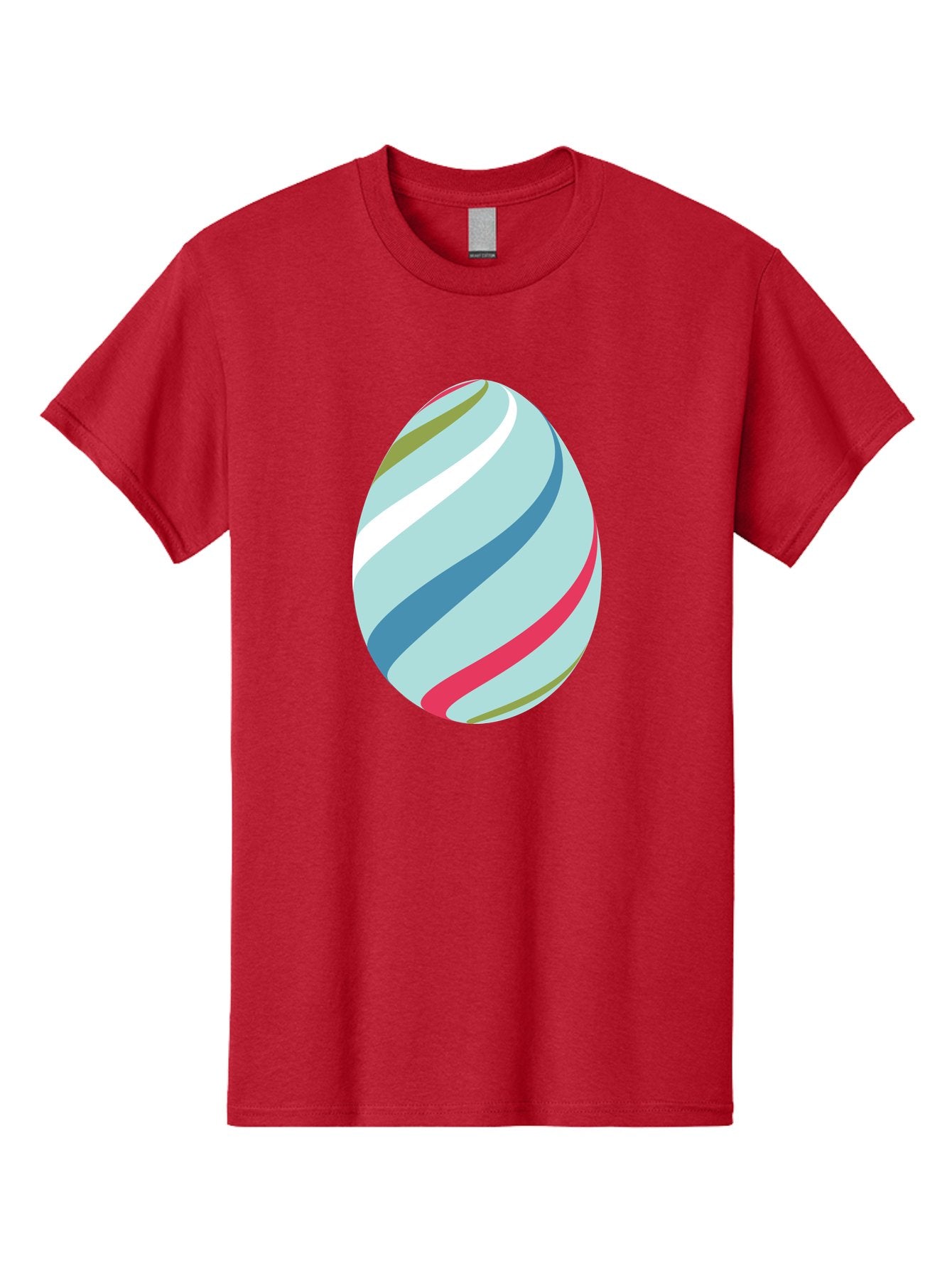 Striped-Easter-Egg Men'S Graphic Tee, 100% Cotton, Comfortable Casual Summer Wear, Machine Washable, Easter Egg Decoration, Colorful Stripes, Spring Theme, Pastel Colors, Festive Design, Easter Celebration, Egg Hunt, Vibrant Colors Aad205 15