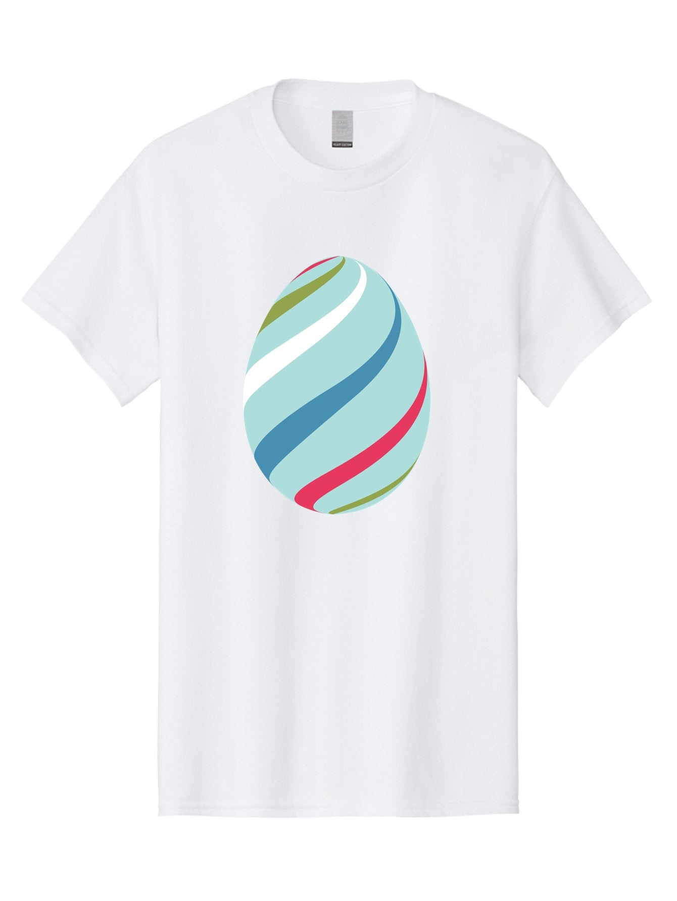 Striped-Easter-Egg Men'S Graphic Tee, 100% Cotton, Comfortable Casual Summer Wear, Machine Washable, Easter Egg Decoration, Colorful Stripes, Spring Theme, Pastel Colors, Festive Design, Easter Celebration, Egg Hunt, Vibrant Colors Aad205 13