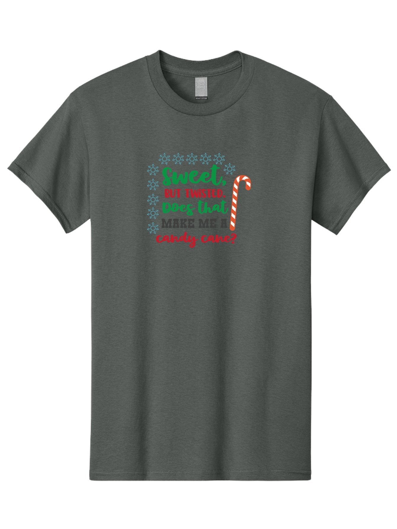Sweet-But-Twisted Men'S Graphic Tee, 100% Cotton, Comfortable Casual Summer Wear, Machine Washable, Funny Candy Cane Quote, Sweet Treats, Christmas Candy, Candy Cane Humor, Holiday Humor, Christmas Puns, Festive Quotes Aad215 14