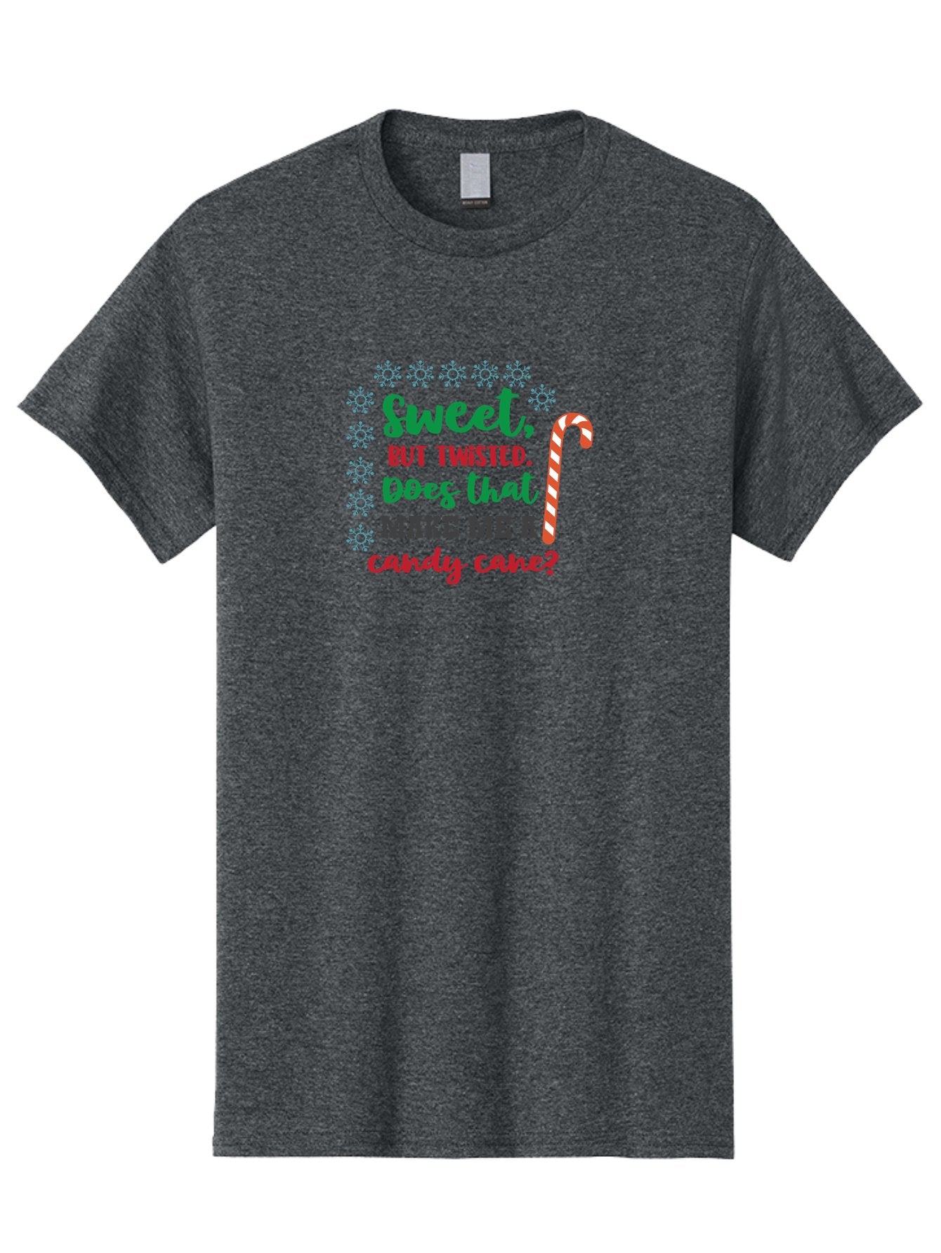 Sweet-But-Twisted Men'S Graphic Tee, 100% Cotton, Comfortable Casual Summer Wear, Machine Washable, Funny Candy Cane Quote, Sweet Treats, Christmas Candy, Candy Cane Humor, Holiday Humor, Christmas Puns, Festive Quotes Aad215 6