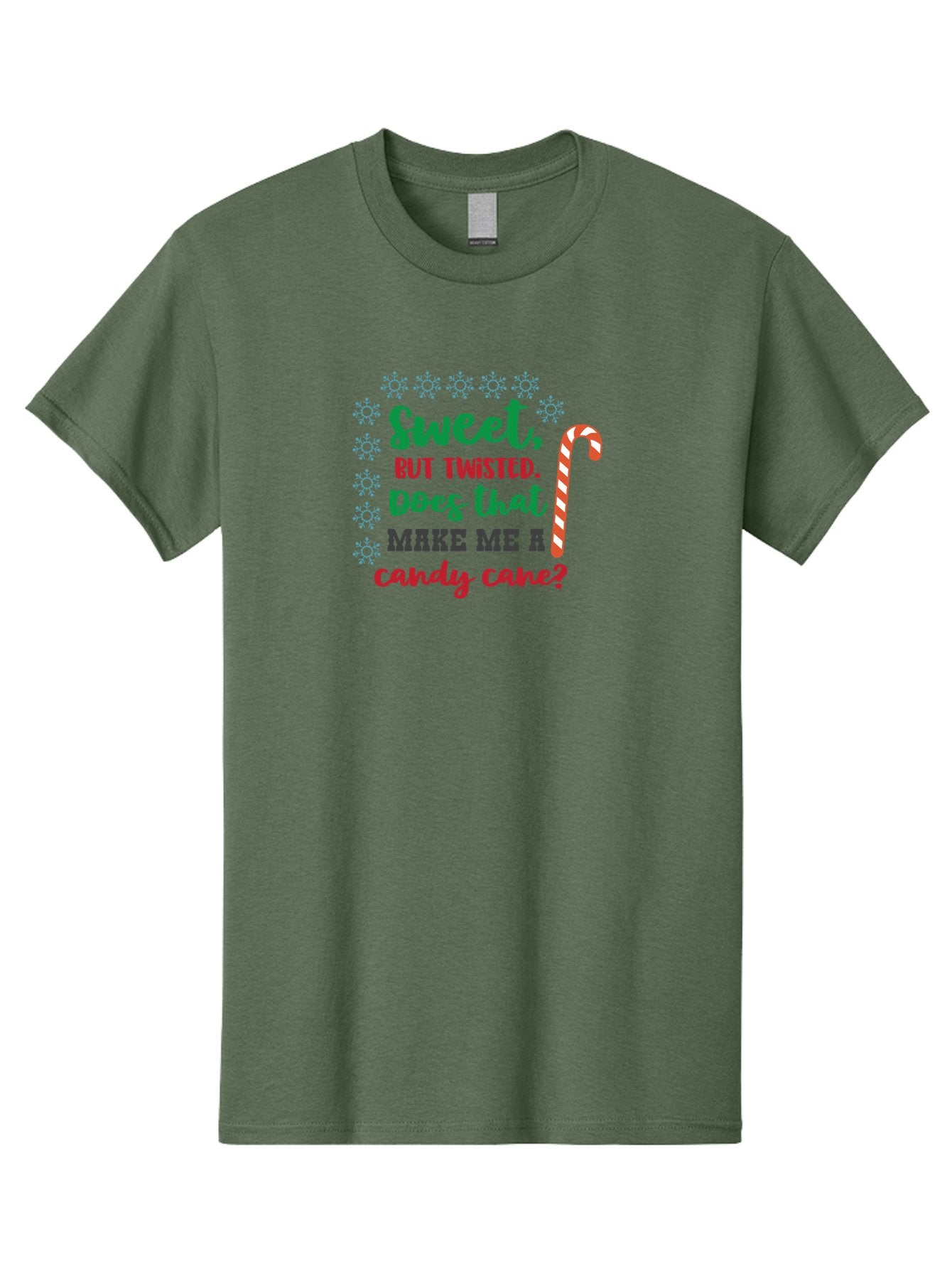 Sweet-But-Twisted Men'S Graphic Tee, 100% Cotton, Comfortable Casual Summer Wear, Machine Washable, Funny Candy Cane Quote, Sweet Treats, Christmas Candy, Candy Cane Humor, Holiday Humor, Christmas Puns, Festive Quotes Aad215 11