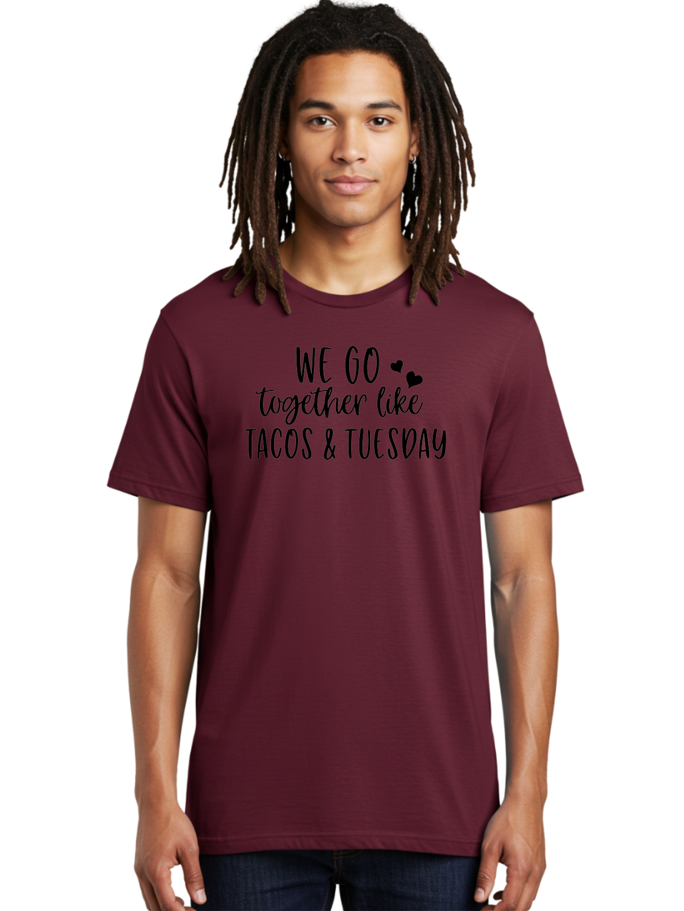 Tacos-Tuesday Men'S Graphic Tee, 100% Cotton, Comfortable Casual Summer Wear, Machine Washable, Tacos, Tuesday, Love Quote, Funny Quote, Couple Quote, Mexican Food, Heart, Quote Aad221 18