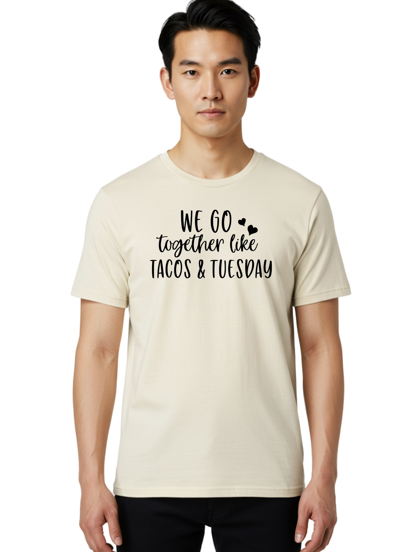 Tacos-Tuesday Men'S Graphic Tee, 100% Cotton, Comfortable Casual Summer Wear, Machine Washable, Tacos, Tuesday, Love Quote, Funny Quote, Couple Quote, Mexican Food, Heart, Quote Aad221 14