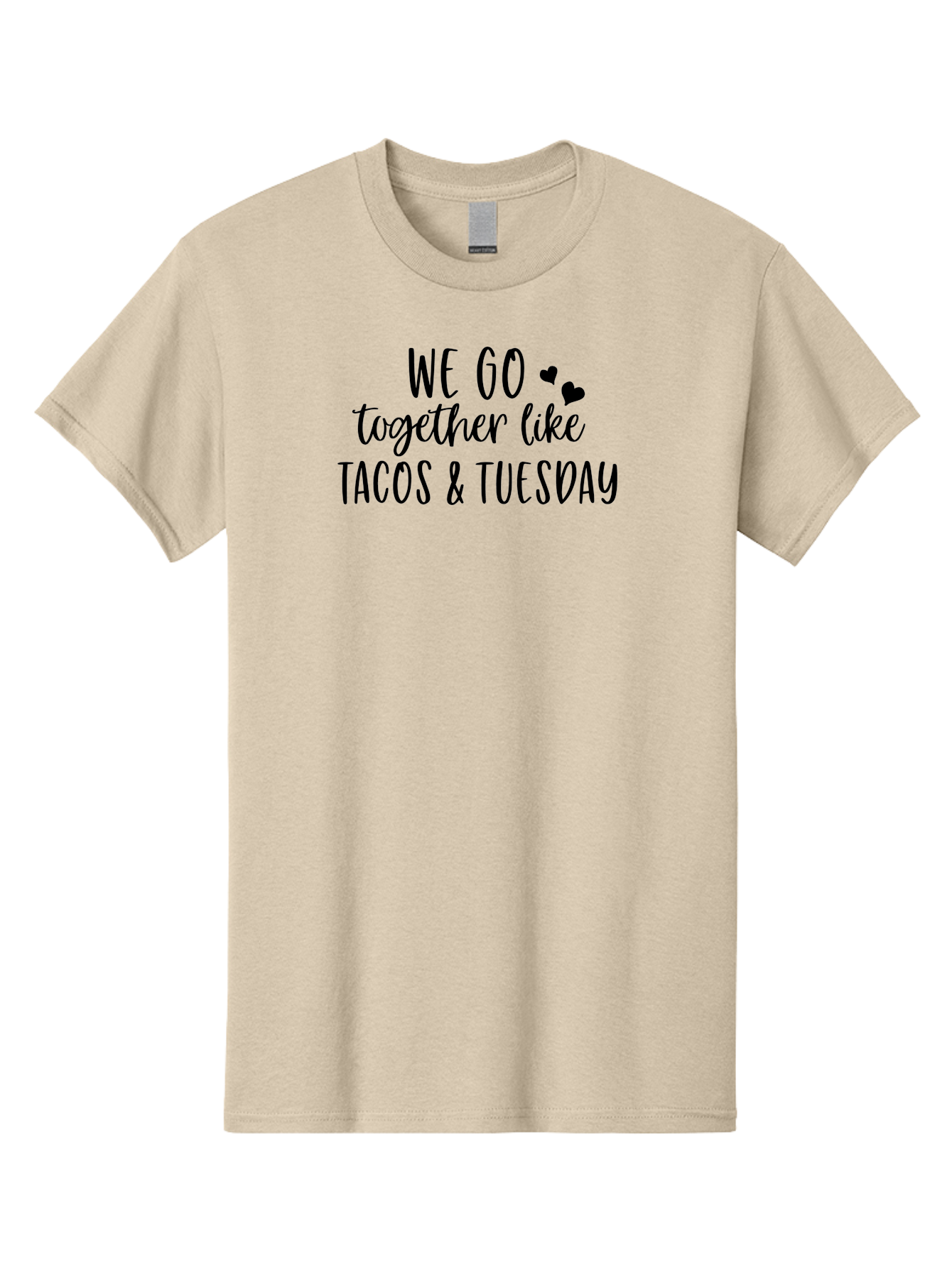 Tacos-Tuesday Men'S Graphic Tee, 100% Cotton, Comfortable Casual Summer Wear, Machine Washable, Tacos, Tuesday, Love Quote, Funny Quote, Couple Quote, Mexican Food, Heart, Quote Aad221 3