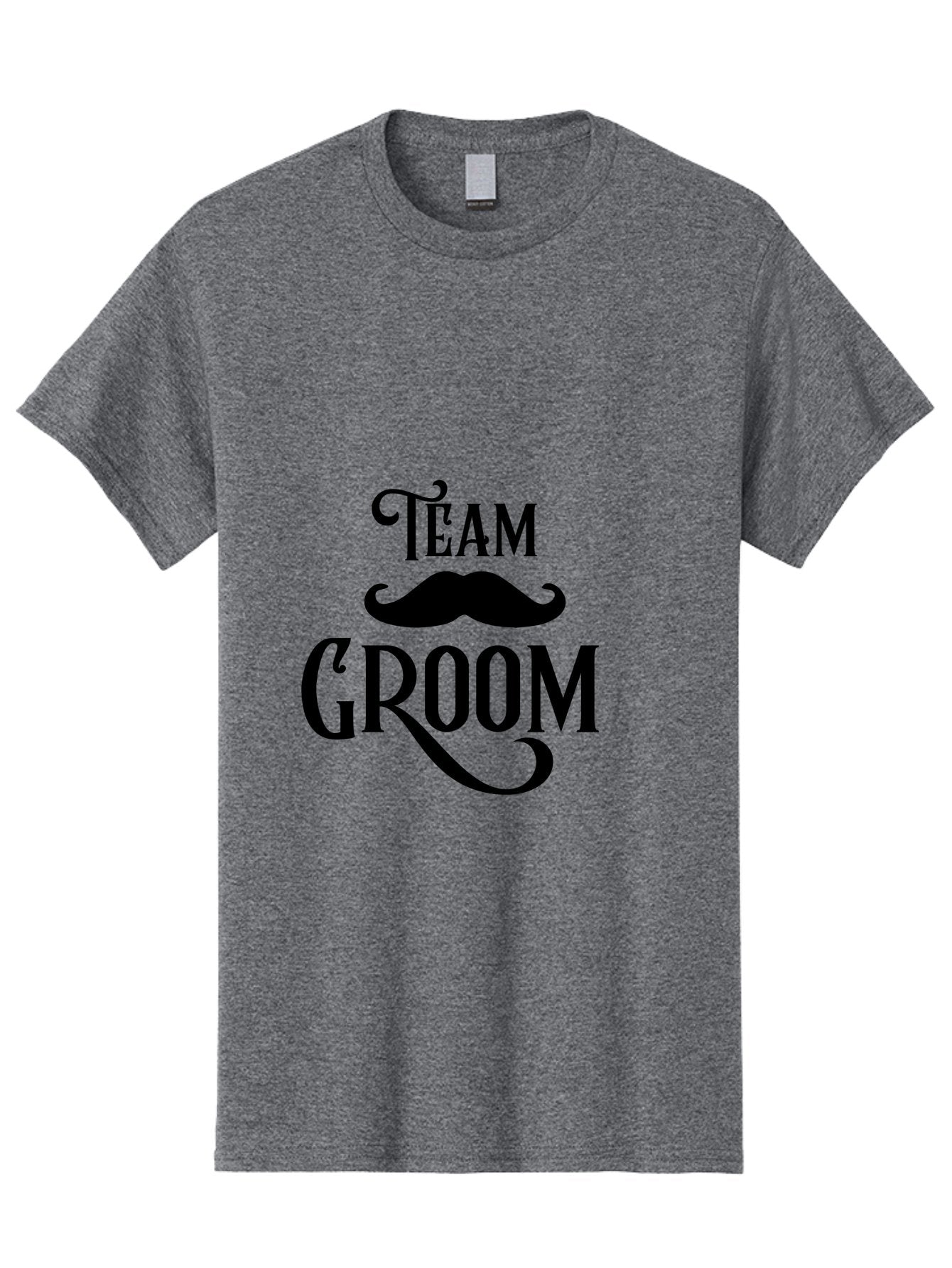 Team-Groom Men'S Graphic Tee, 100% Cotton, Comfortable Casual Summer Wear, Machine Washable, Team Groom, Wedding Party, Marriage Celebration, Mustache, Groom'S Squad, Wedding Accessories, Bridal Party, Wedding Theme Aad225 15