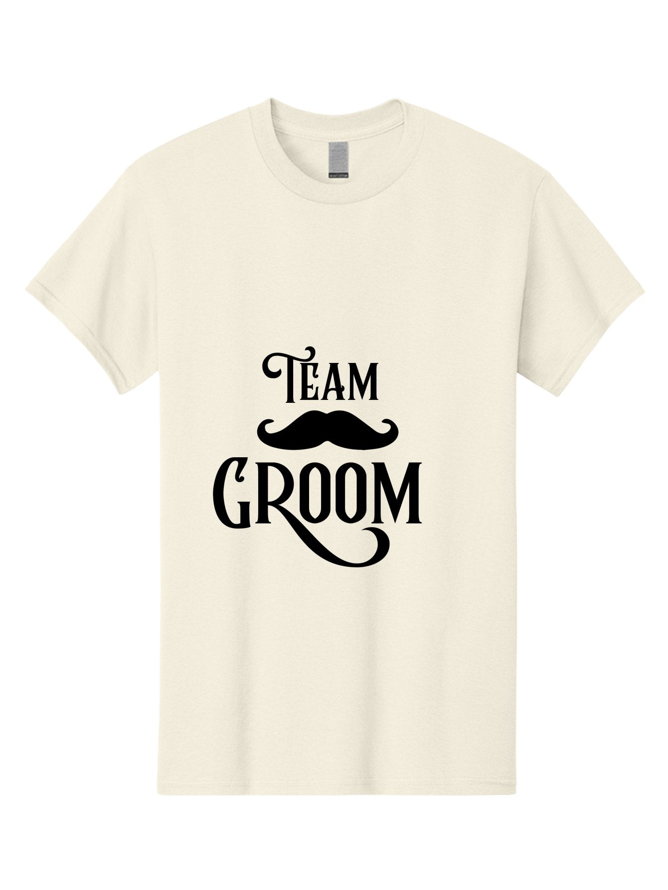 Team-Groom Men'S Graphic Tee, 100% Cotton, Comfortable Casual Summer Wear, Machine Washable, Team Groom, Wedding Party, Marriage Celebration, Mustache, Groom'S Squad, Wedding Accessories, Bridal Party, Wedding Theme Aad225 4