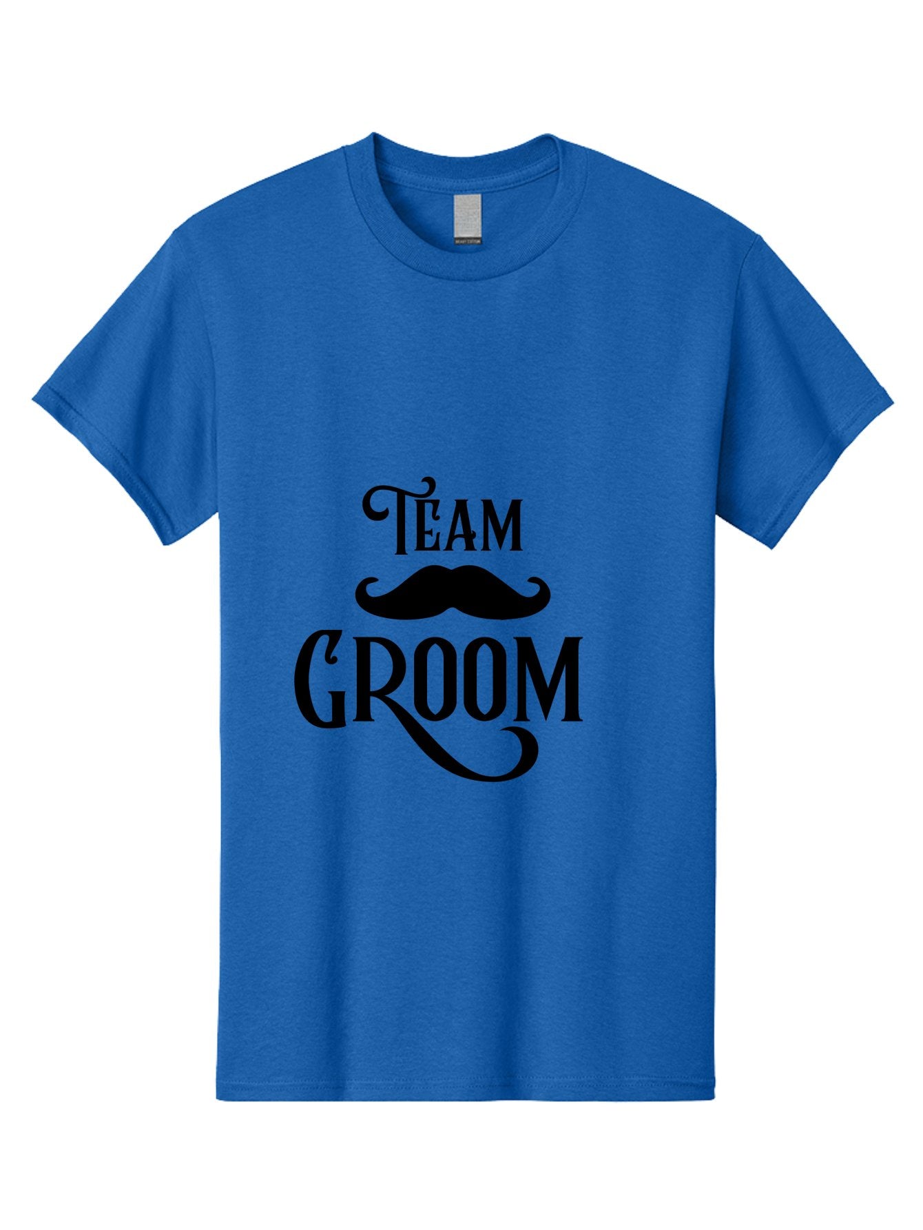 Team-Groom Men'S Graphic Tee, 100% Cotton, Comfortable Casual Summer Wear, Machine Washable, Team Groom, Wedding Party, Marriage Celebration, Mustache, Groom'S Squad, Wedding Accessories, Bridal Party, Wedding Theme Aad225 9