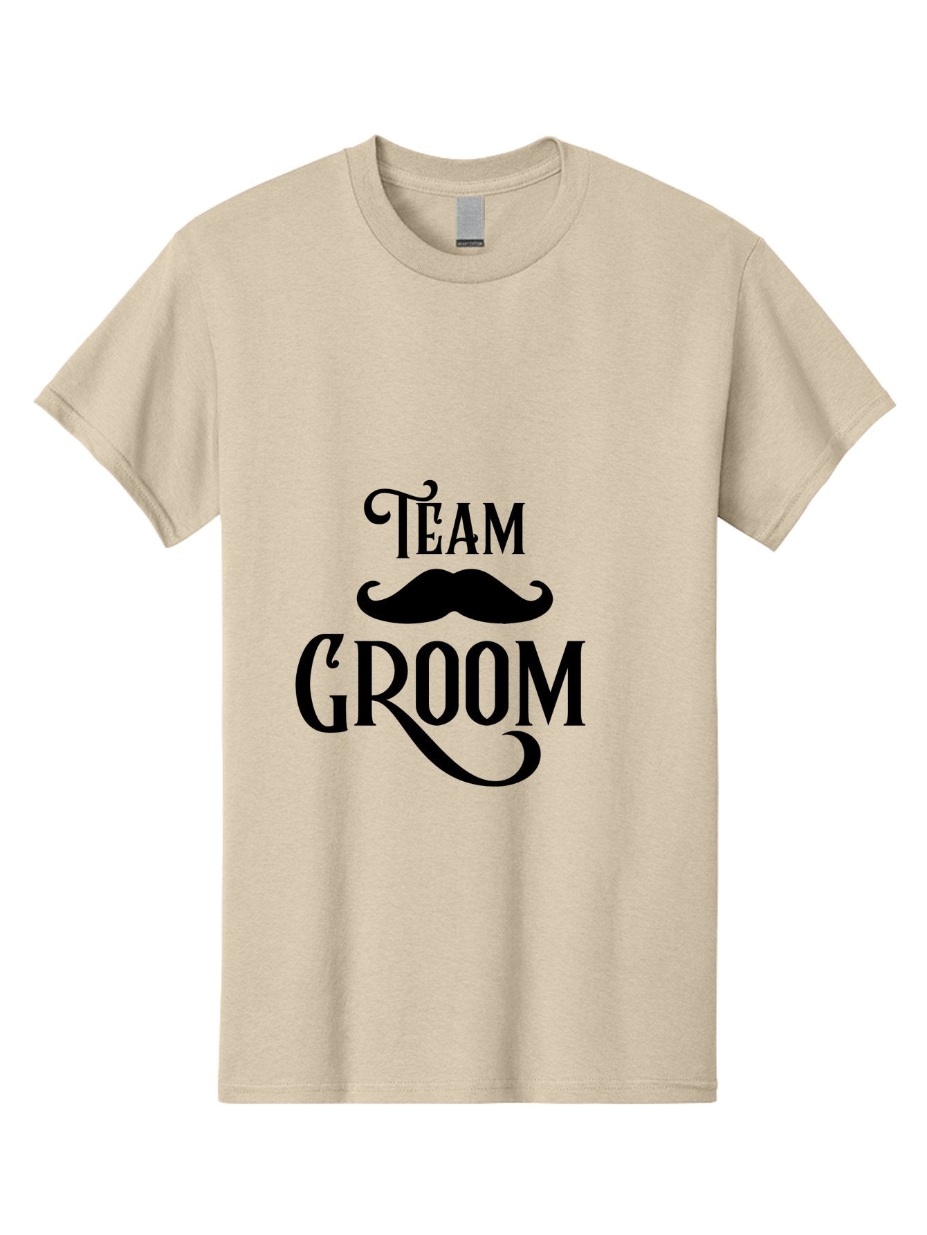 Team-Groom Men'S Graphic Tee, 100% Cotton, Comfortable Casual Summer Wear, Machine Washable, Team Groom, Wedding Party, Marriage Celebration, Mustache, Groom'S Squad, Wedding Accessories, Bridal Party, Wedding Theme Aad225 8