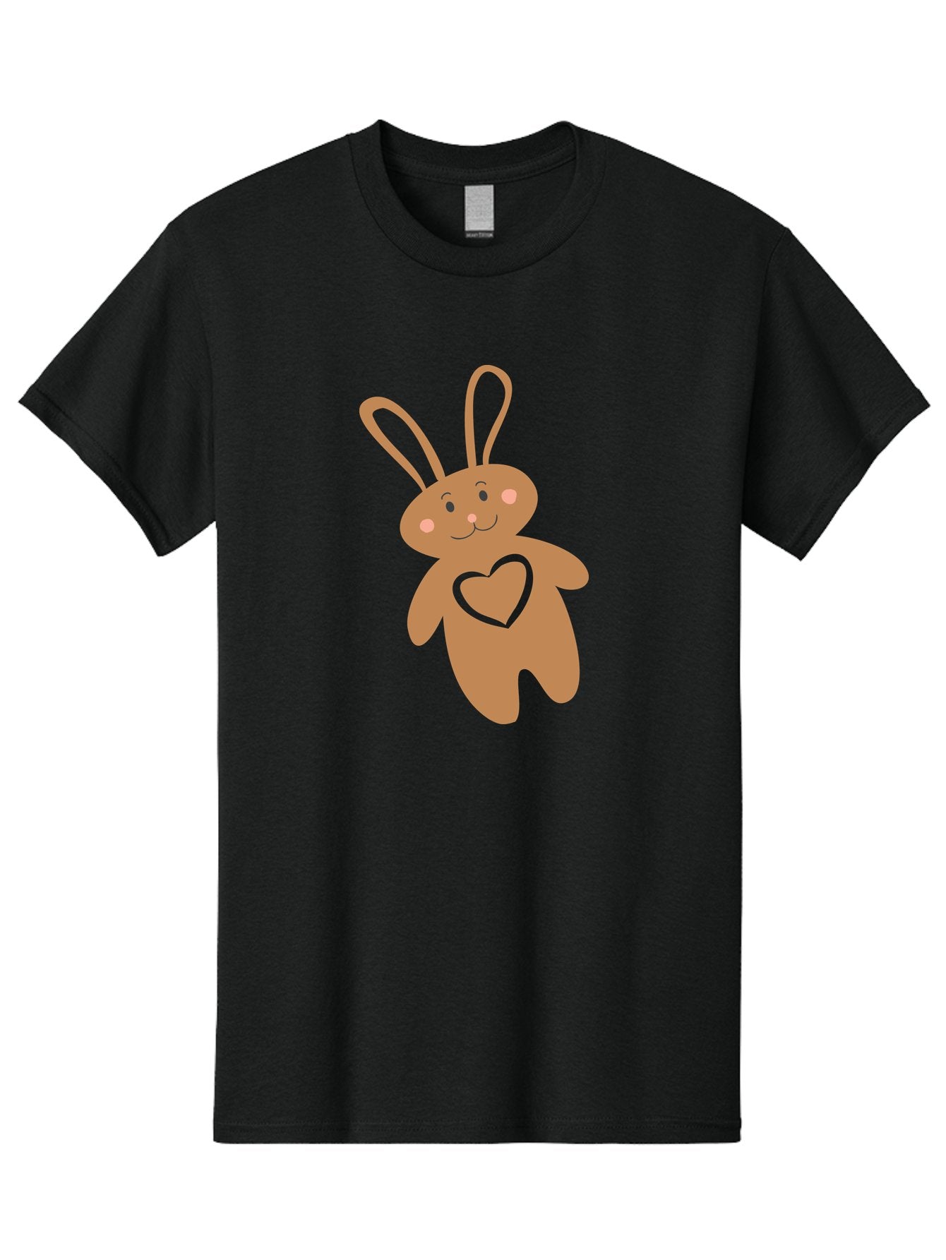 Teddy-Bunny Men'S Graphic Tee, 100% Cotton, Comfortable Casual Summer Wear, Machine Washable, Teddy Bear, Bunny, Heart, Cute, Cartoon, Digital Art, Nursery, Kawaii, Love, Friendship, Adorable Aad226 11