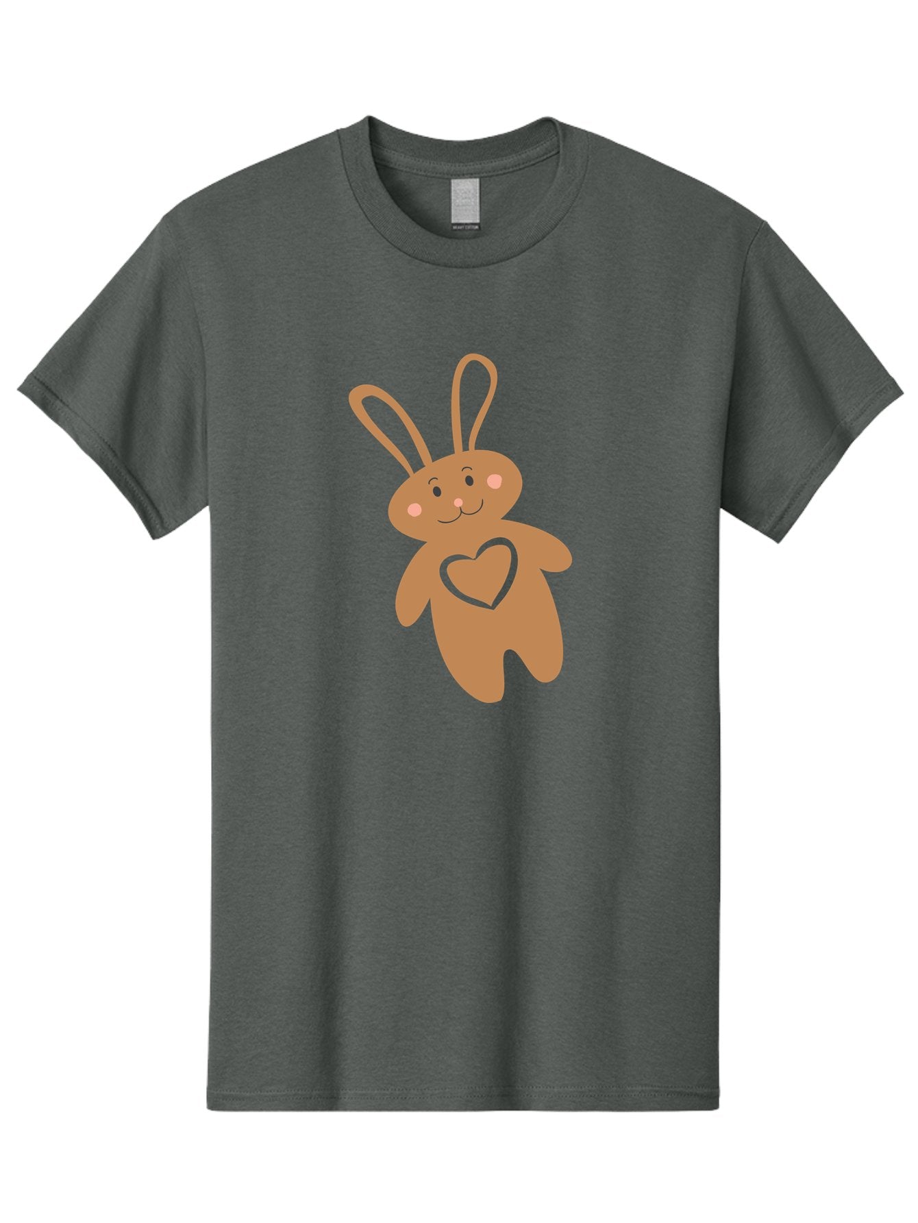 Teddy-Bunny Men'S Graphic Tee, 100% Cotton, Comfortable Casual Summer Wear, Machine Washable, Teddy Bear, Bunny, Heart, Cute, Cartoon, Digital Art, Nursery, Kawaii, Love, Friendship, Adorable Aad226 12