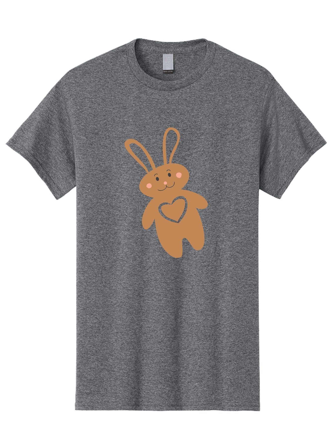 Teddy-Bunny Men'S Graphic Tee, 100% Cotton, Comfortable Casual Summer Wear, Machine Washable, Teddy Bear, Bunny, Heart, Cute, Cartoon, Digital Art, Nursery, Kawaii, Love, Friendship, Adorable Aad226 14