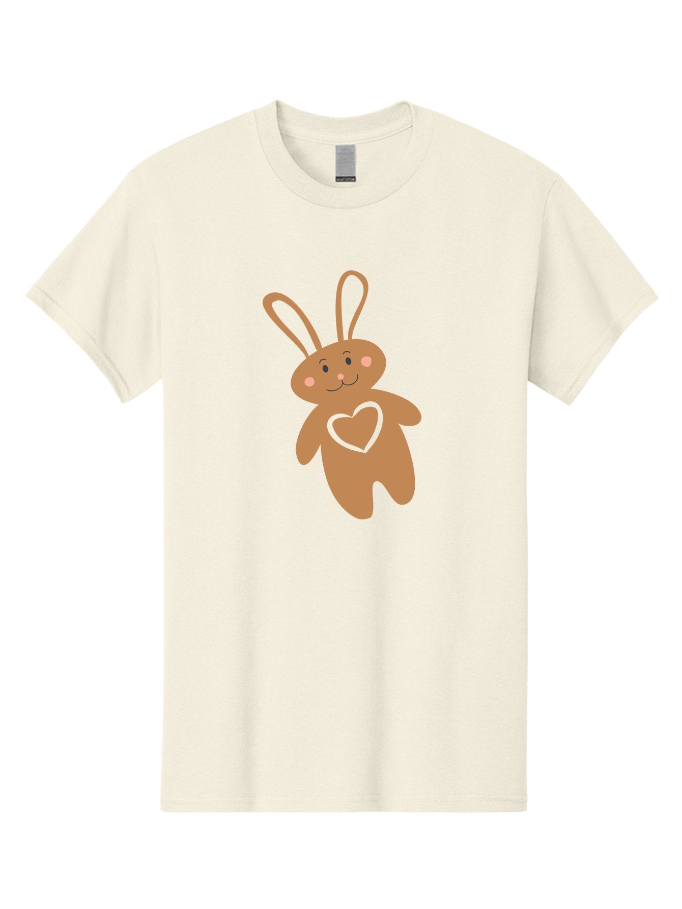 Teddy-Bunny Men'S Graphic Tee, 100% Cotton, Comfortable Casual Summer Wear, Machine Washable, Teddy Bear, Bunny, Heart, Cute, Cartoon, Digital Art, Nursery, Kawaii, Love, Friendship, Adorable Aad226 9