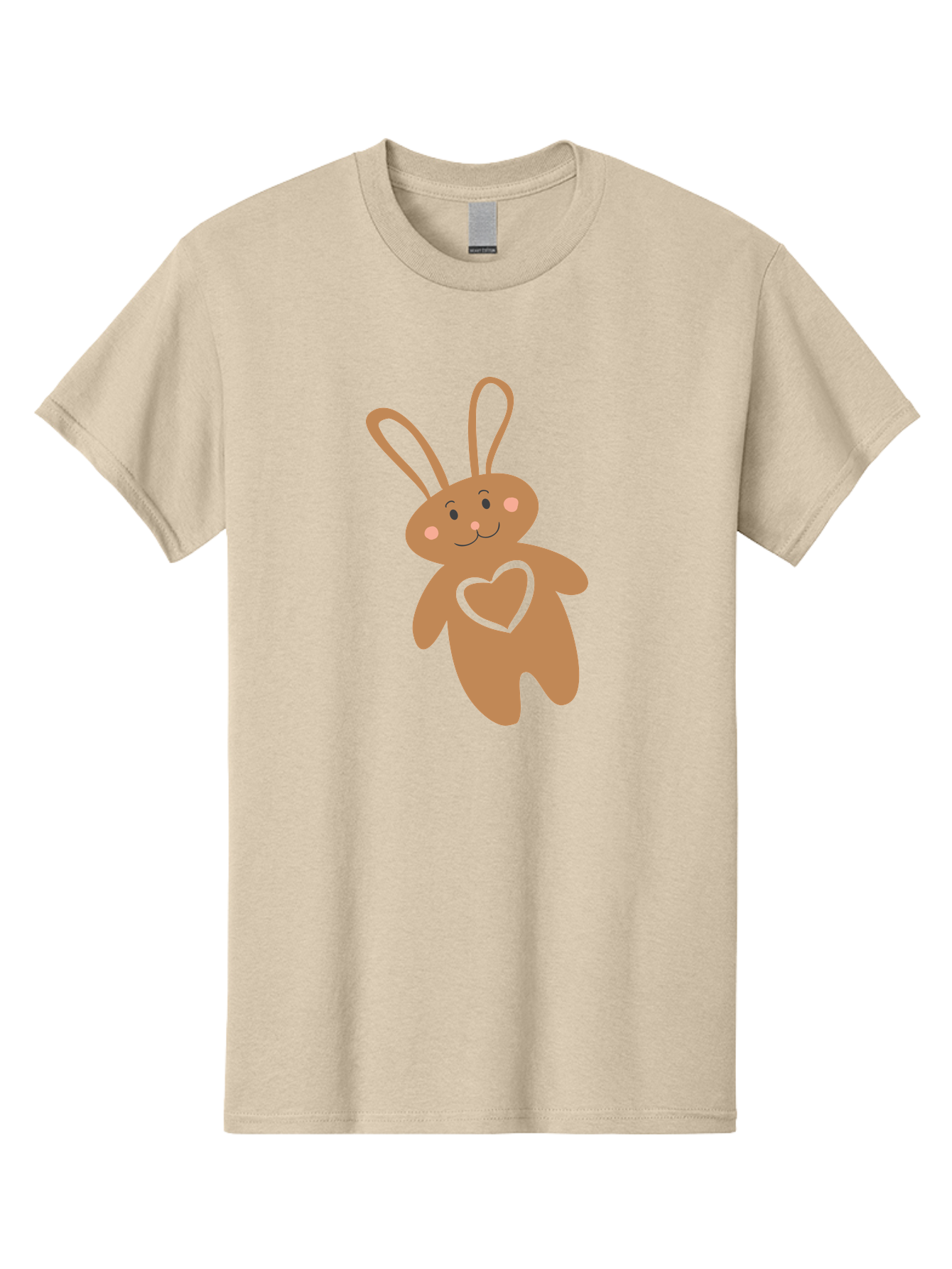 Teddy-Bunny Men'S Graphic Tee, 100% Cotton, Comfortable Casual Summer Wear, Machine Washable, Teddy Bear, Bunny, Heart, Cute, Cartoon, Digital Art, Nursery, Kawaii, Love, Friendship, Adorable Aad226 11
