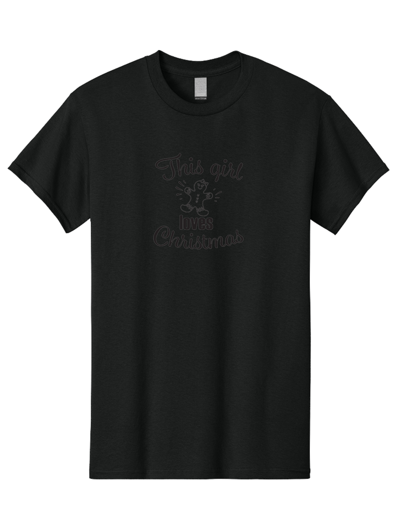 This-Girl-Loves-Christmas Men'S Graphic Tee, 100% Cotton, Comfortable Casual Summer Wear, Machine Washable, Gingerbread Man, Christmas Love, Festive Design, Holiday Cheer, Winter Wonderland, Sweet Treats, Joyful Girl Aad243 27