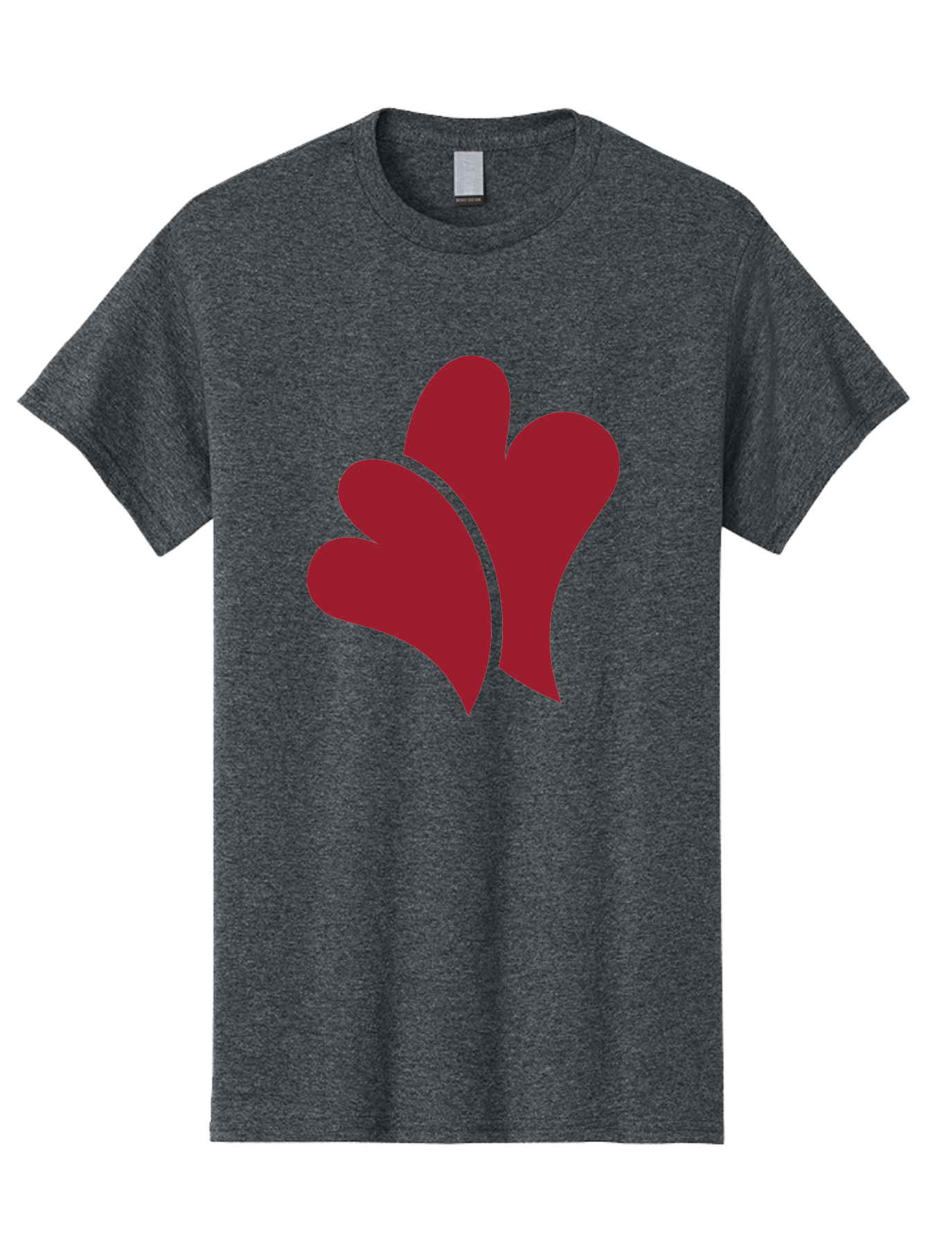 Three-Hearts-1 Men'S Graphic Tee, 100% Cotton, Comfortable Casual Summer Wear, Machine Washable, Three Red Hearts, Love Symbol, Heart Design, Red Color Scheme, Minimalist Art, Simple Shapes, Heart Illustration, Abstract Hearts, Symbol Of Love, Aad252 3