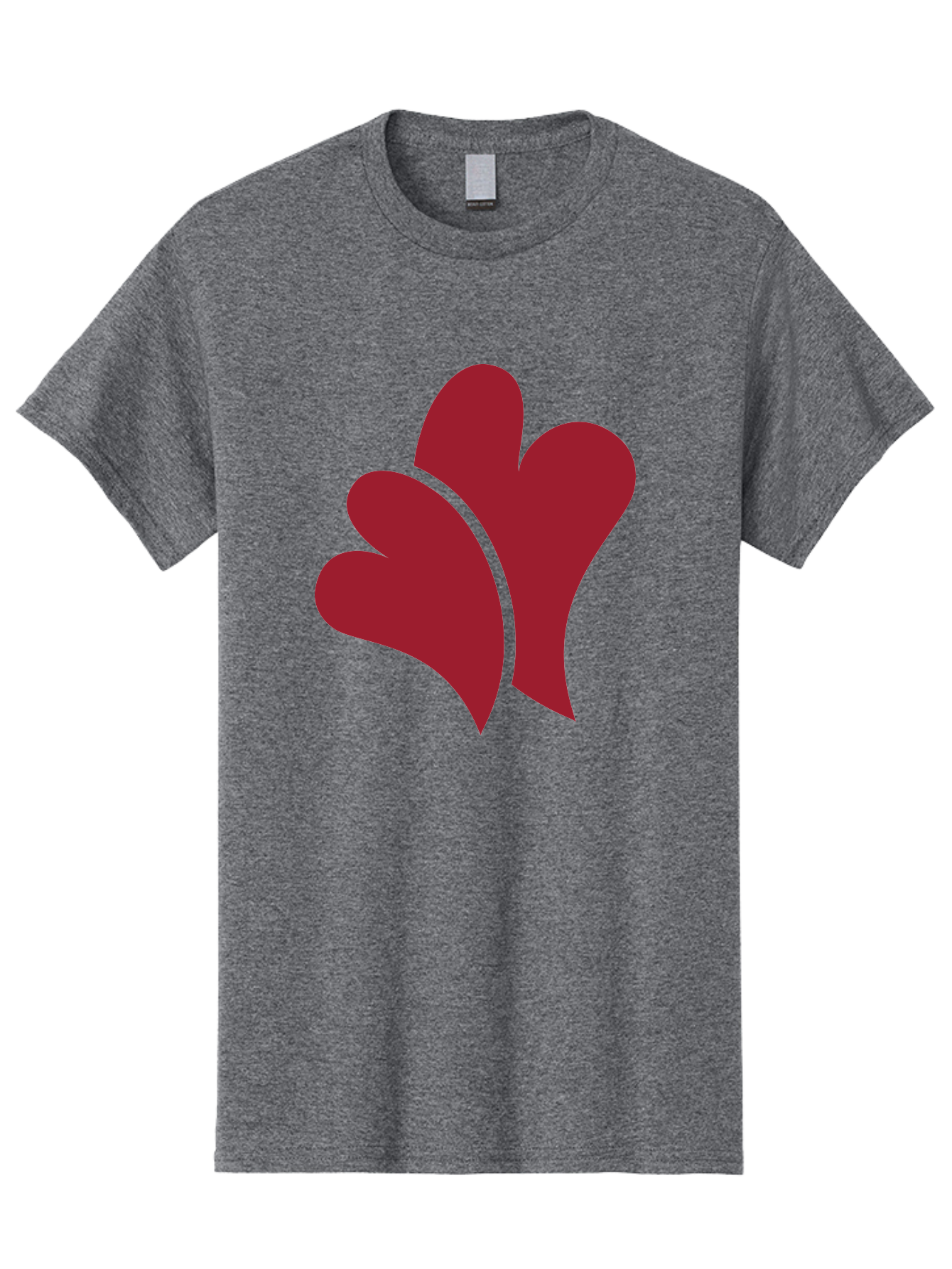 Three-Hearts-1 Men'S Graphic Tee, 100% Cotton, Comfortable Casual Summer Wear, Machine Washable, Three Red Hearts, Love Symbol, Heart Design, Red Color Scheme, Minimalist Art, Simple Shapes, Heart Illustration, Abstract Hearts, Symbol Of Love, Aad252 23