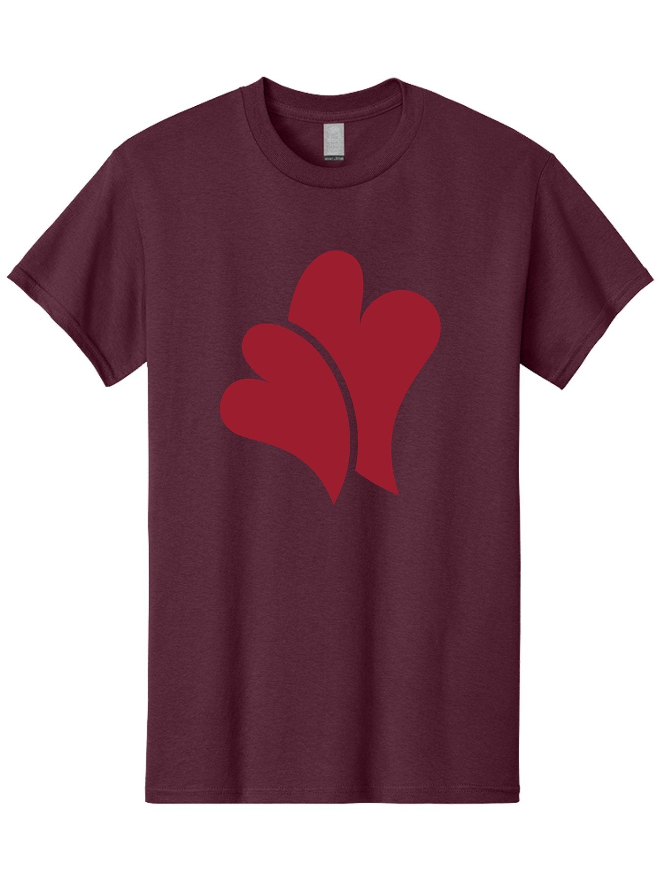 Three-Hearts-1 Men'S Graphic Tee, 100% Cotton, Comfortable Casual Summer Wear, Machine Washable, Three Red Hearts, Love Symbol, Heart Design, Red Color Scheme, Minimalist Art, Simple Shapes, Heart Illustration, Abstract Hearts, Symbol Of Love, Aad252 5