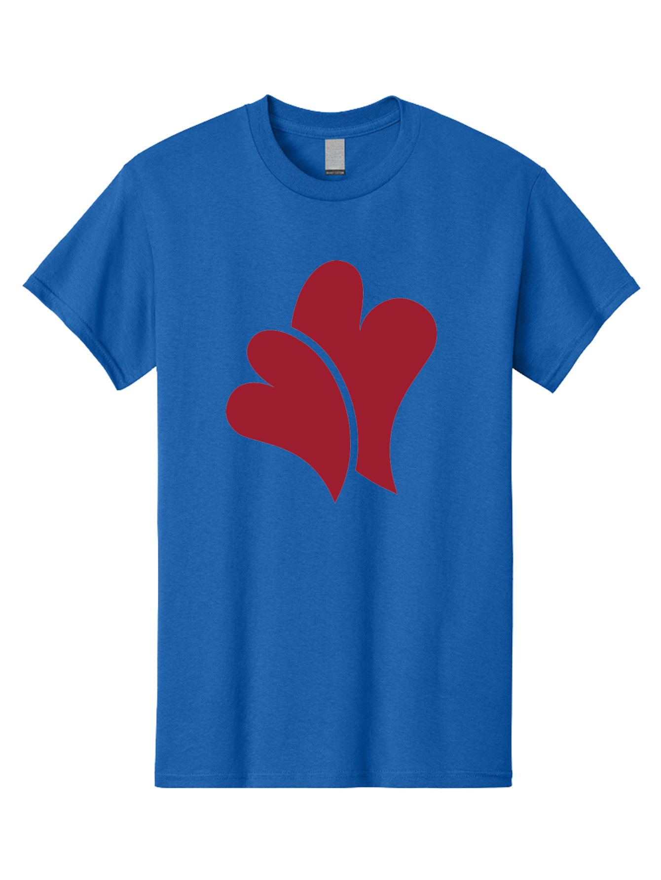 Three-Hearts-1 Men'S Graphic Tee, 100% Cotton, Comfortable Casual Summer Wear, Machine Washable, Three Red Hearts, Love Symbol, Heart Design, Red Color Scheme, Minimalist Art, Simple Shapes, Heart Illustration, Abstract Hearts, Symbol Of Love, Aad252