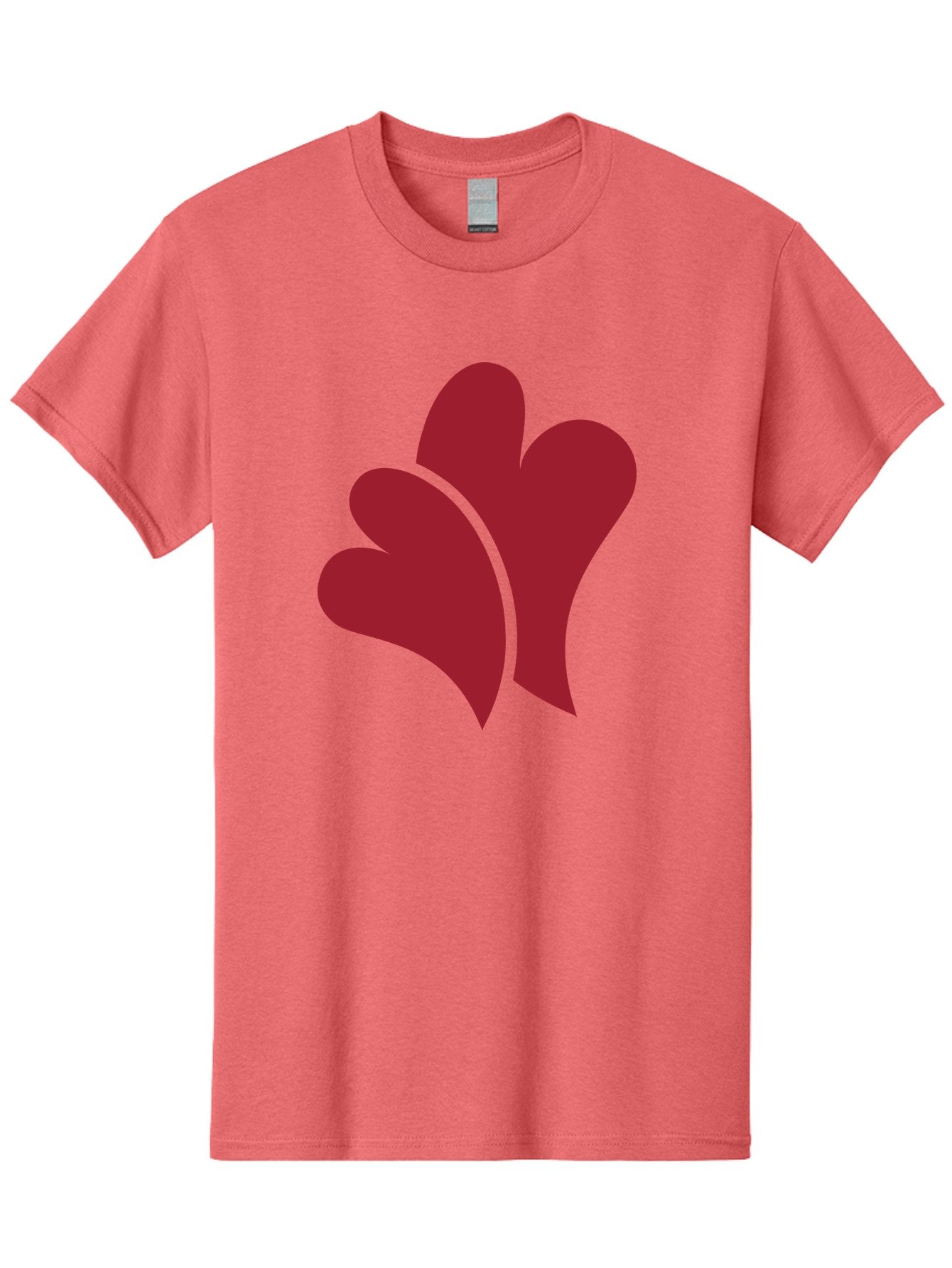 Three-Hearts Men'S Graphic Tee, 100% Cotton, Comfortable Casual Summer Wear, Machine Washable, Three Red Hearts, Crimson Love Symbols, Symbolic Love, Heart-Shaped Graphics, Romantic Icons, Red Heart Illustrations Aad253 8