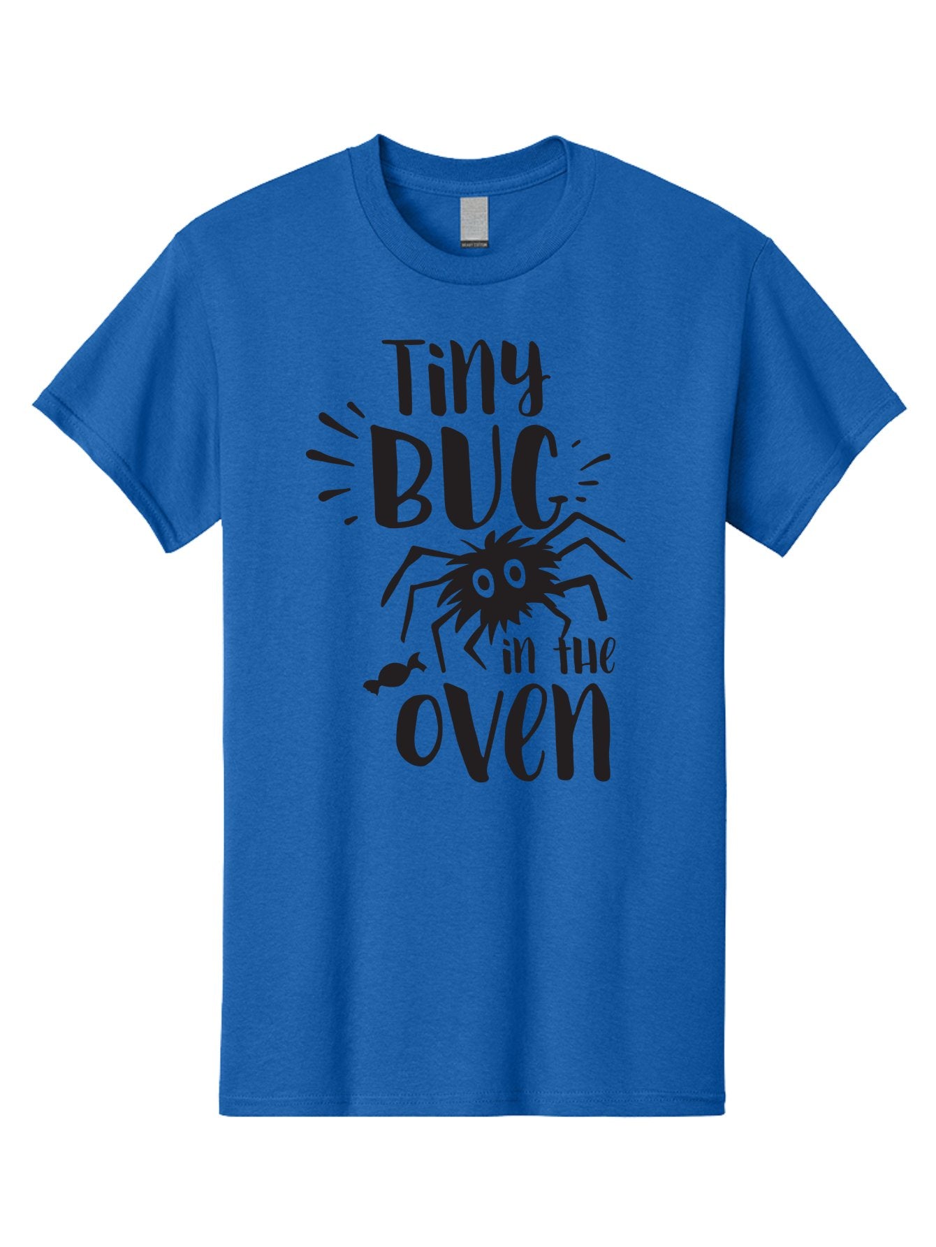Tiny-Bug-In-The-Oven Men'S Graphic Tee, 100% Cotton, Comfortable Casual Summer Wear, Machine Washable, Funny Black Spider, Tiny Bug In The Oven Phrase, Quirky Kitchen Humor, Baked Goods, Playful, Cute, Cartoon-Style, Baking, Oven, Cooking Aad257 10