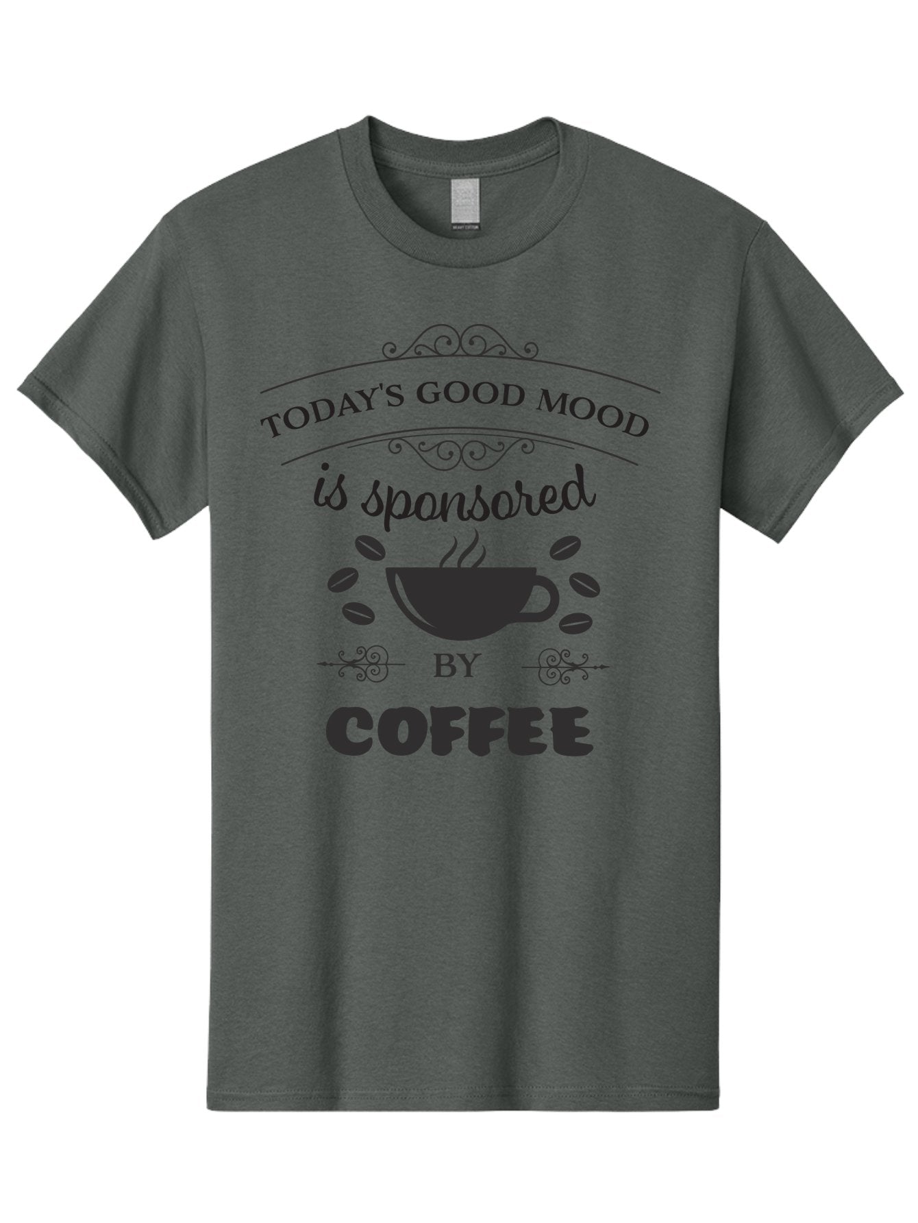 Today-S-Good-Mood Men'S Graphic Tee, 100% Cotton, Comfortable Casual Summer Wear, Machine Washable, Coffee Love, Coffee Mood, Good Vibes, Morning Motivation, Daily Dose Of Caffeine, Coffee Culture Aad264 6