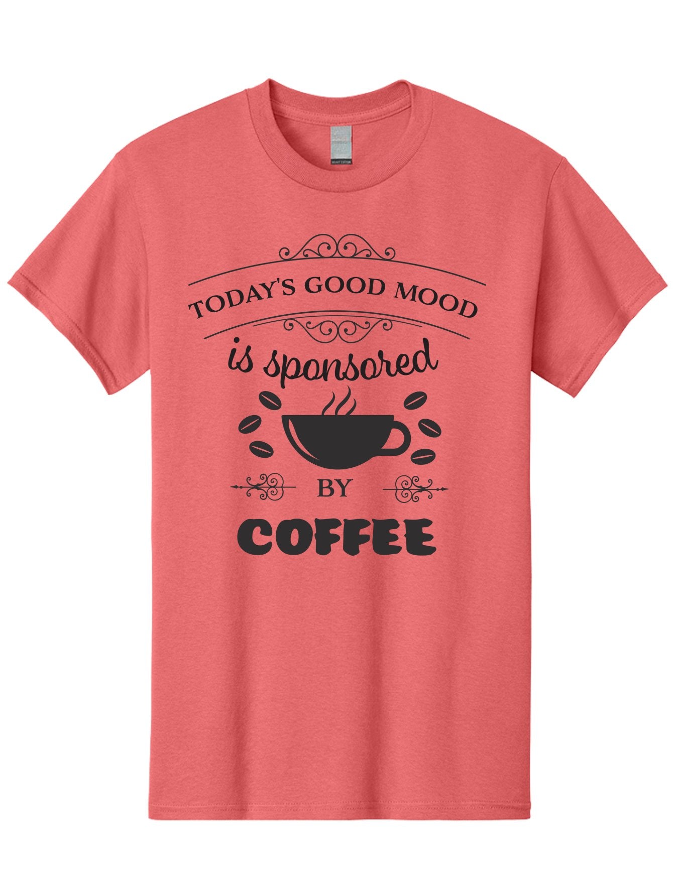 Today-S-Good-Mood Men'S Graphic Tee, 100% Cotton, Comfortable Casual Summer Wear, Machine Washable, Coffee Love, Coffee Mood, Good Vibes, Morning Motivation, Daily Dose Of Caffeine, Coffee Culture Aad264 9