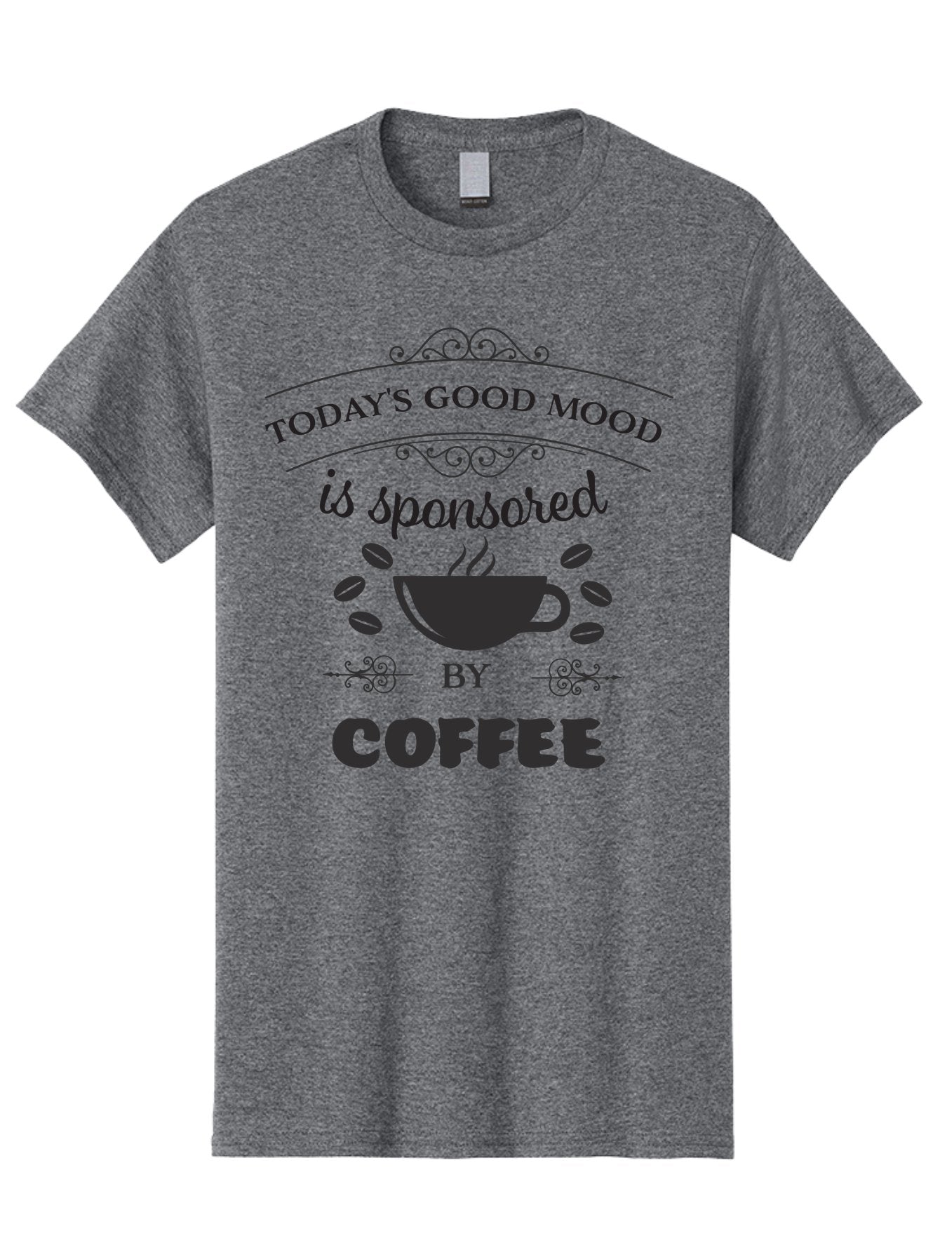 Today-S-Good-Mood Men'S Graphic Tee, 100% Cotton, Comfortable Casual Summer Wear, Machine Washable, Coffee Love, Coffee Mood, Good Vibes, Morning Motivation, Daily Dose Of Caffeine, Coffee Culture Aad264 12