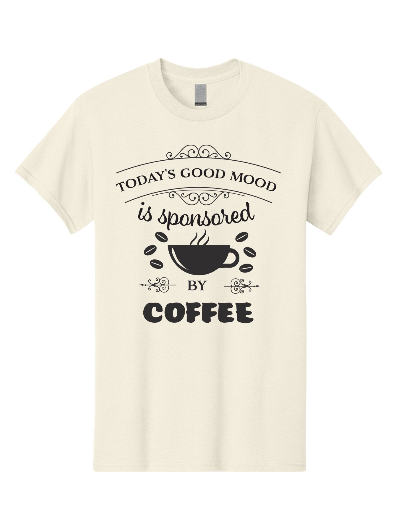Today-S-Good-Mood Men'S Graphic Tee, 100% Cotton, Comfortable Casual Summer Wear, Machine Washable, Coffee Love, Coffee Mood, Good Vibes, Morning Motivation, Daily Dose Of Caffeine, Coffee Culture Aad264 5