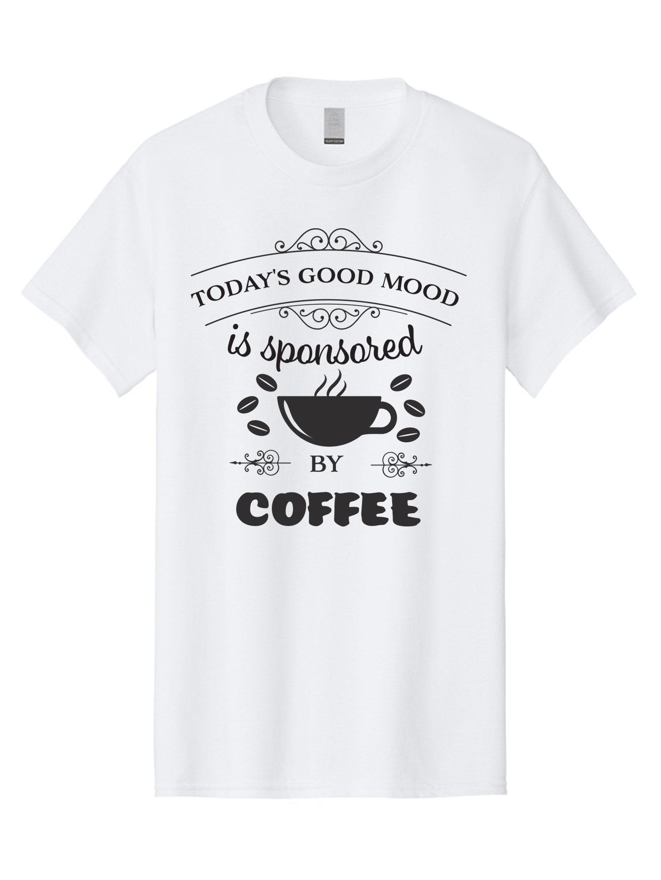 Today-S-Good-Mood Men'S Graphic Tee, 100% Cotton, Comfortable Casual Summer Wear, Machine Washable, Coffee Love, Coffee Mood, Good Vibes, Morning Motivation, Daily Dose Of Caffeine, Coffee Culture Aad264 4
