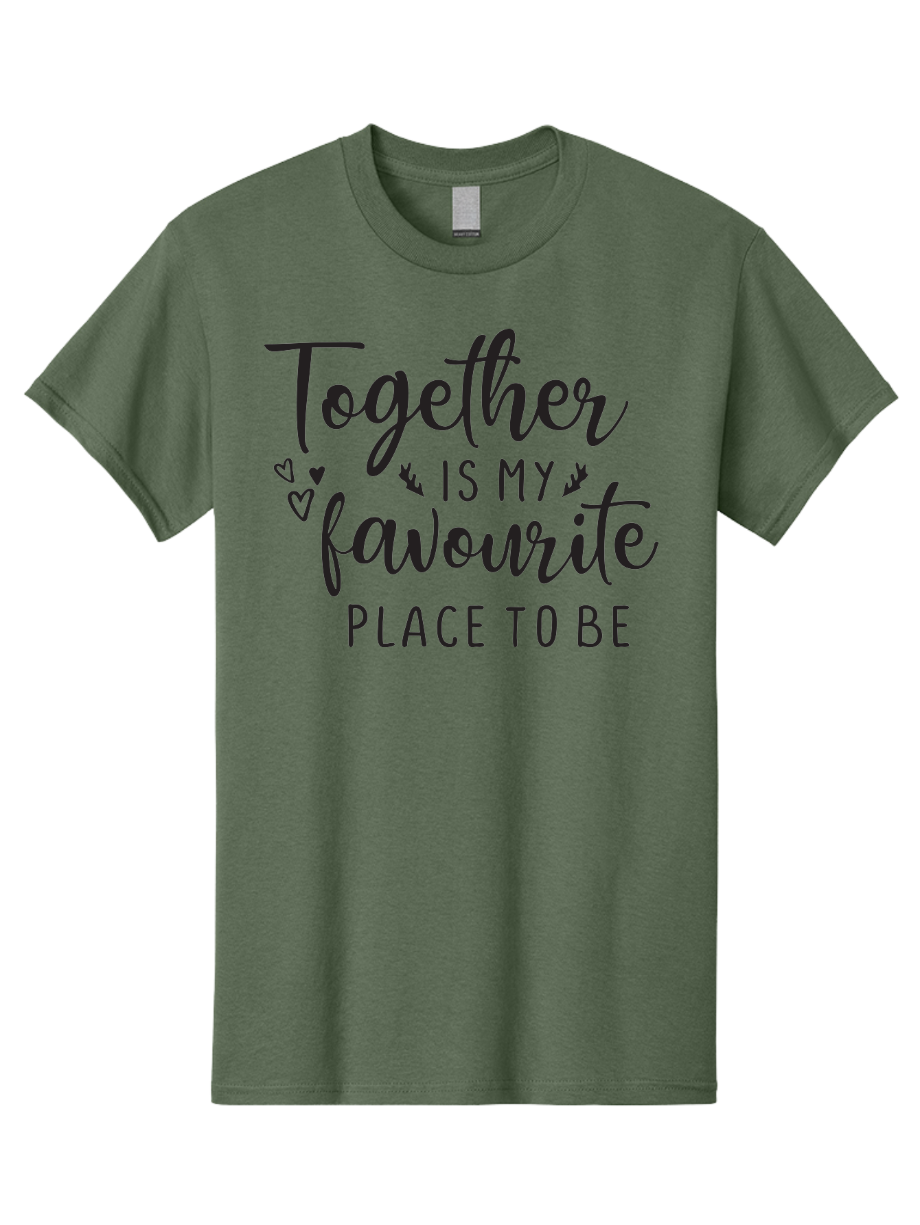 Together-Is-My-Favourite-Place-To-Be Men'S Graphic Tee, 100% Cotton, Comfortable Casual Summer Wear, Machine Washable, Together Forever, Love Quotes, Couple Goals, Romantic Quotes, Heartwarming Phrases, Togetherness, Relationship Quotes, Aad265 17