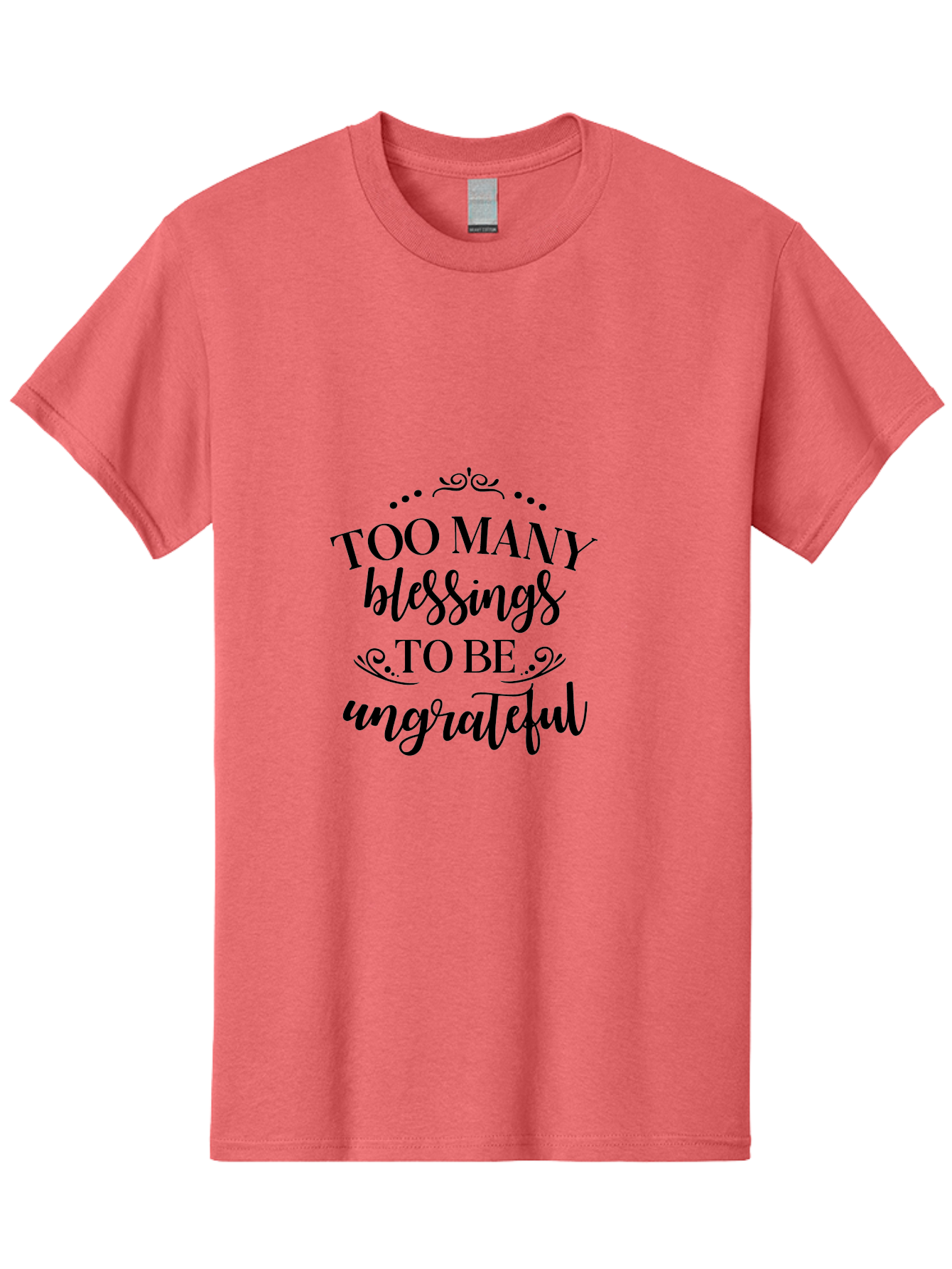 Too-Many-Blessings Men'S Graphic Tee, 100% Cotton, Comfortable Casual Summer Wear, Machine Washable, Inspirational Quote, Gratitude, Positivity, Blessings, Motivational Phrase, Too Many Blessings To Be Ungrateful, Black Text On Green Aad266 15