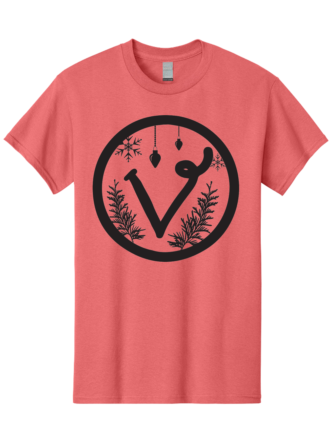 V-Rune-Symbol Men'S Graphic Tee, 100% Cotton, Comfortable Casual Summer Wear, Machine Washable, V Rune Symbol, Norse Mythology, Ancient Runes, Mystical Symbols, Winter Solstice, Snowflakes, Hanging Ornaments, Fir Branches, Mysticism, Aad279 11