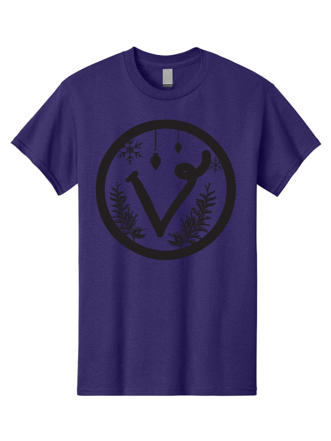 V-Rune-Symbol Men'S Graphic Tee, 100% Cotton, Comfortable Casual Summer Wear, Machine Washable, V Rune Symbol, Norse Mythology, Ancient Runes, Mystical Symbols, Winter Solstice, Snowflakes, Hanging Ornaments, Fir Branches, Mysticism, Aad279 11