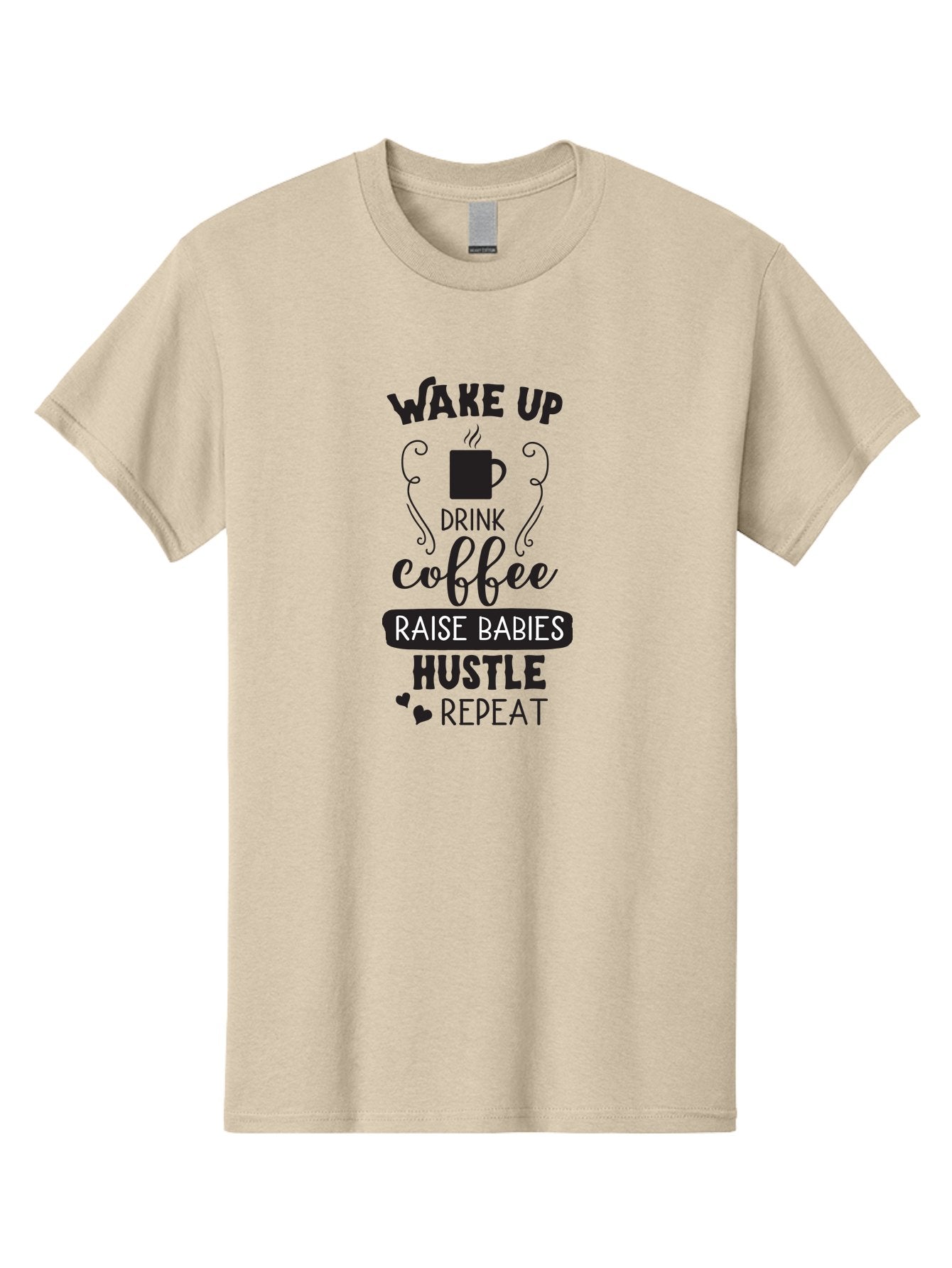 Wake-Up-Drink-Coffee Men'S Graphic Tee, 100% Cotton, Comfortable Casual Summer Wear, Machine Washable, Coffee Quote, Morning Motivation, Parenting Humor, Daily Grind, Coffee Lover, Hustle Culture, Mom Life, Funny Quote, Inspirational Quote Aad285 13